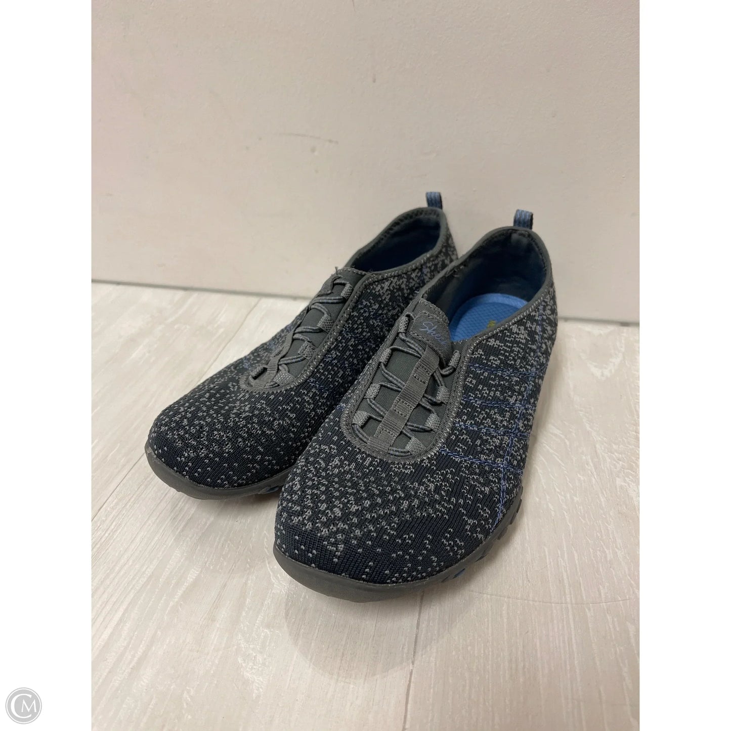 Shoes Sneakers By Skechers In Blue & Grey, Size: 8