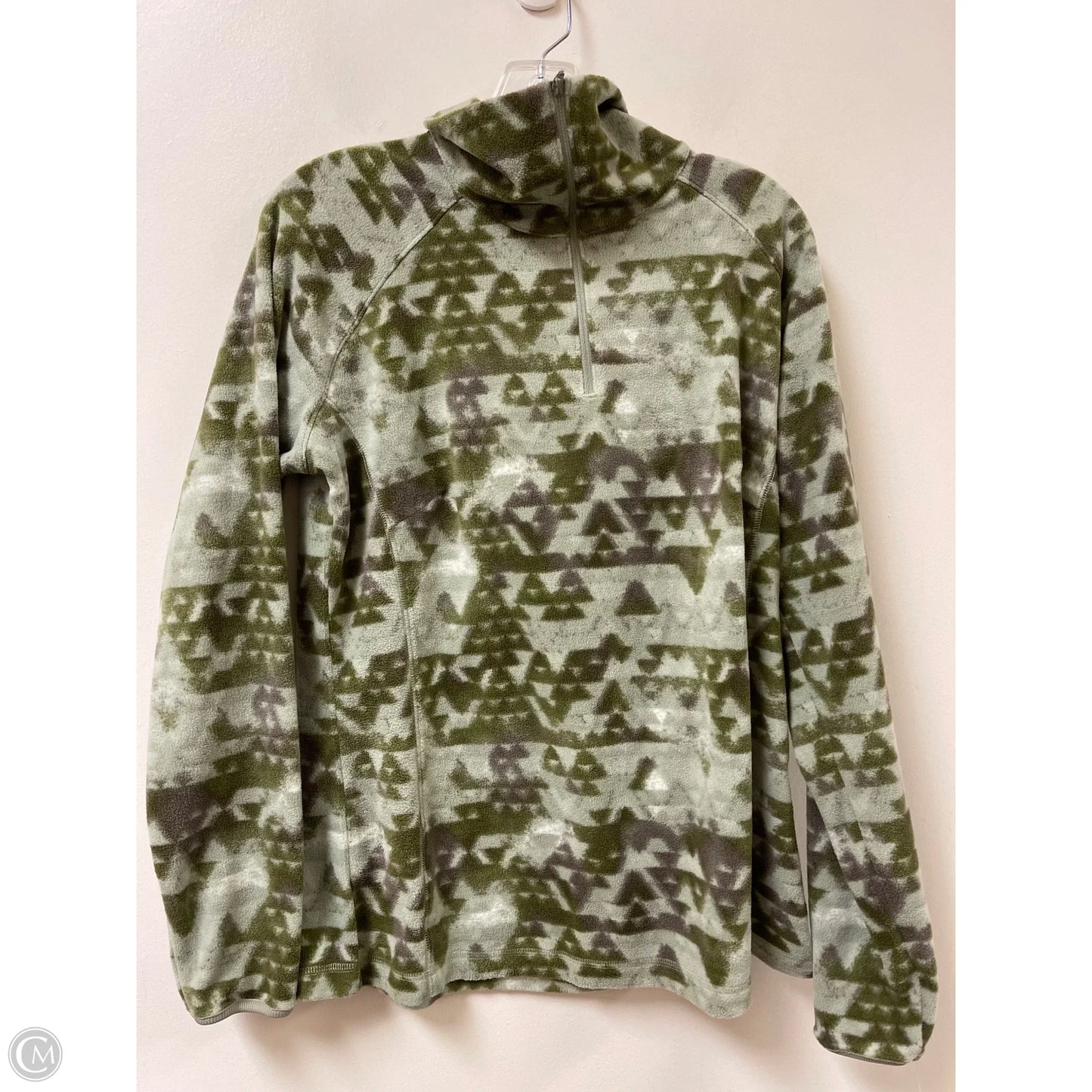 Jacket Fleece By Columbia In Green, Size: Xl