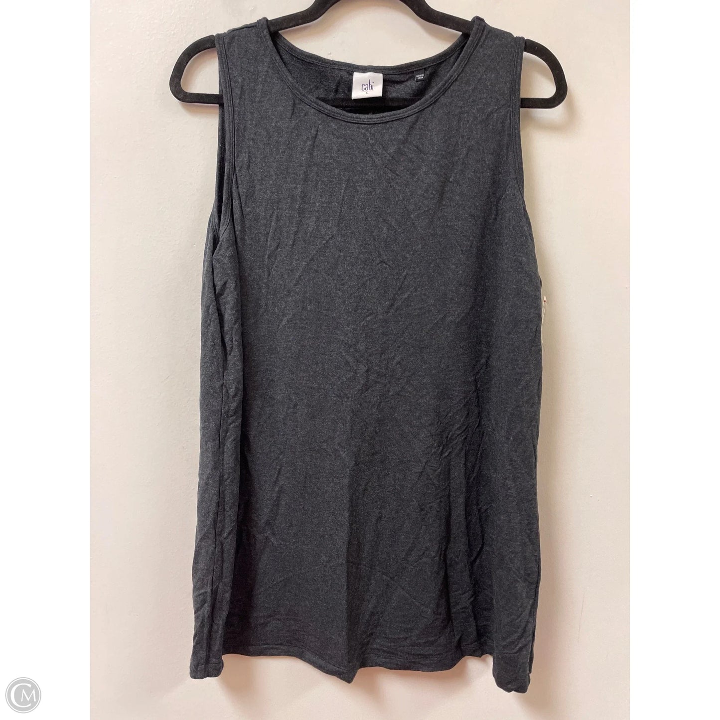 Top Sleeveless By Cabi In Grey, Size: L