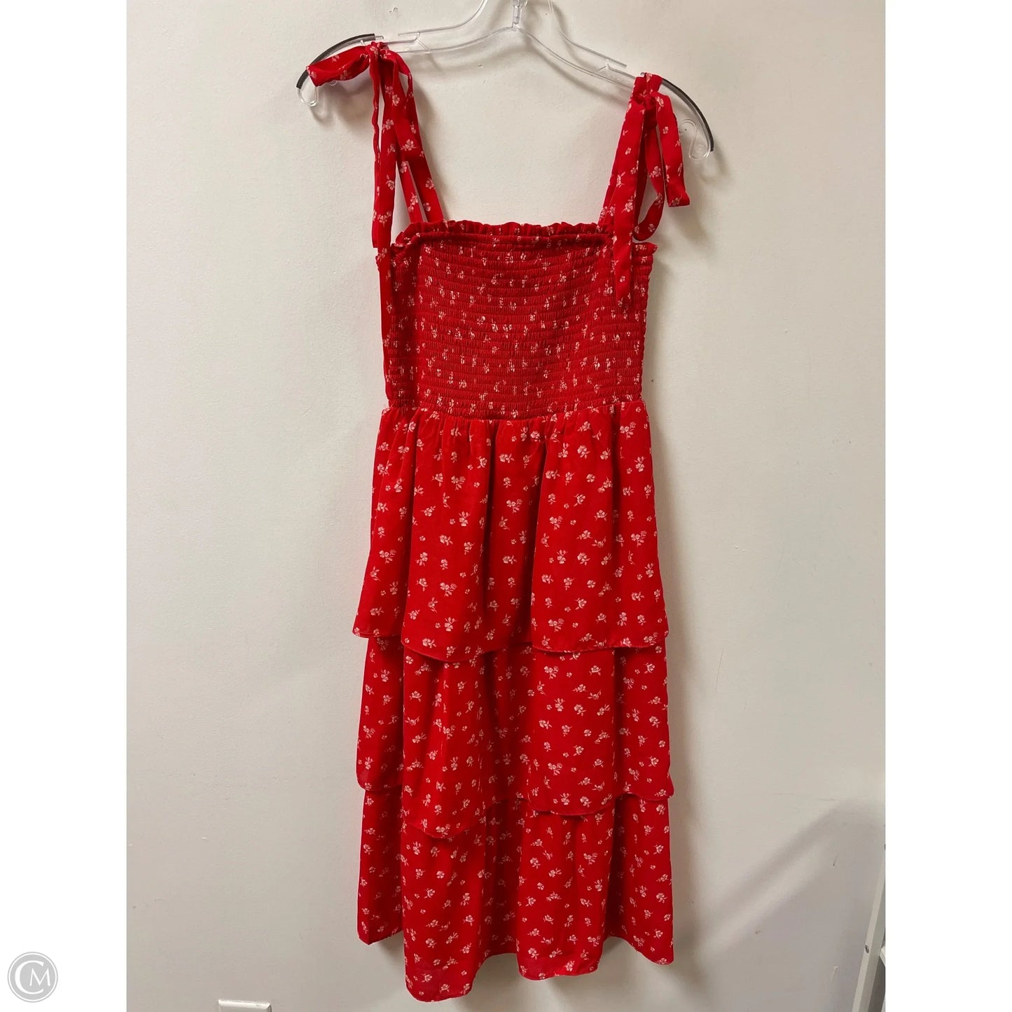 Dress Casual Midi By Francesca's In Red, Size: S