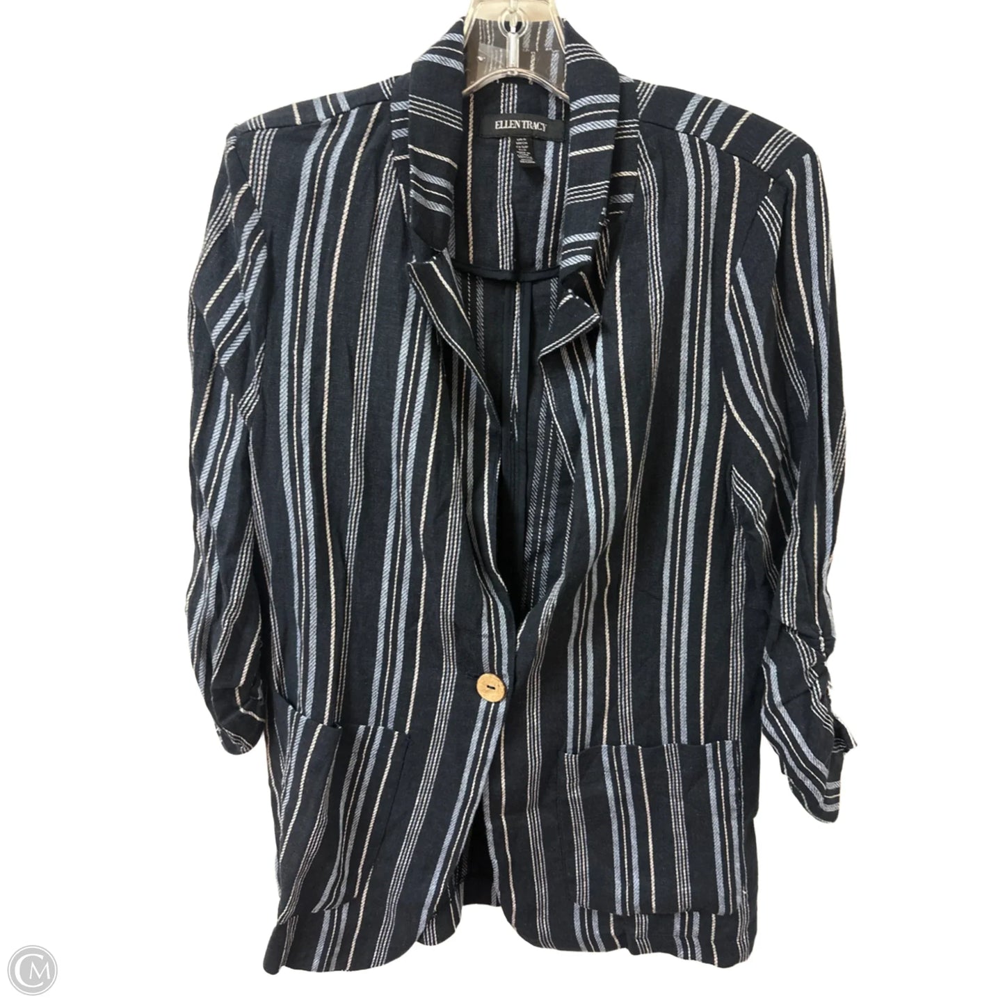 Blazer By Ellen Tracy In Blue, Size: S