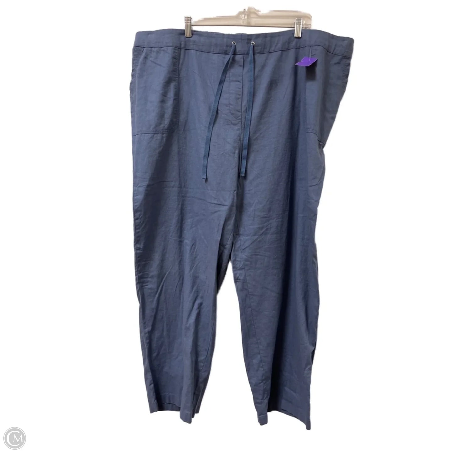 Pants Linen By Kim Rogers In Blue, Size: 22