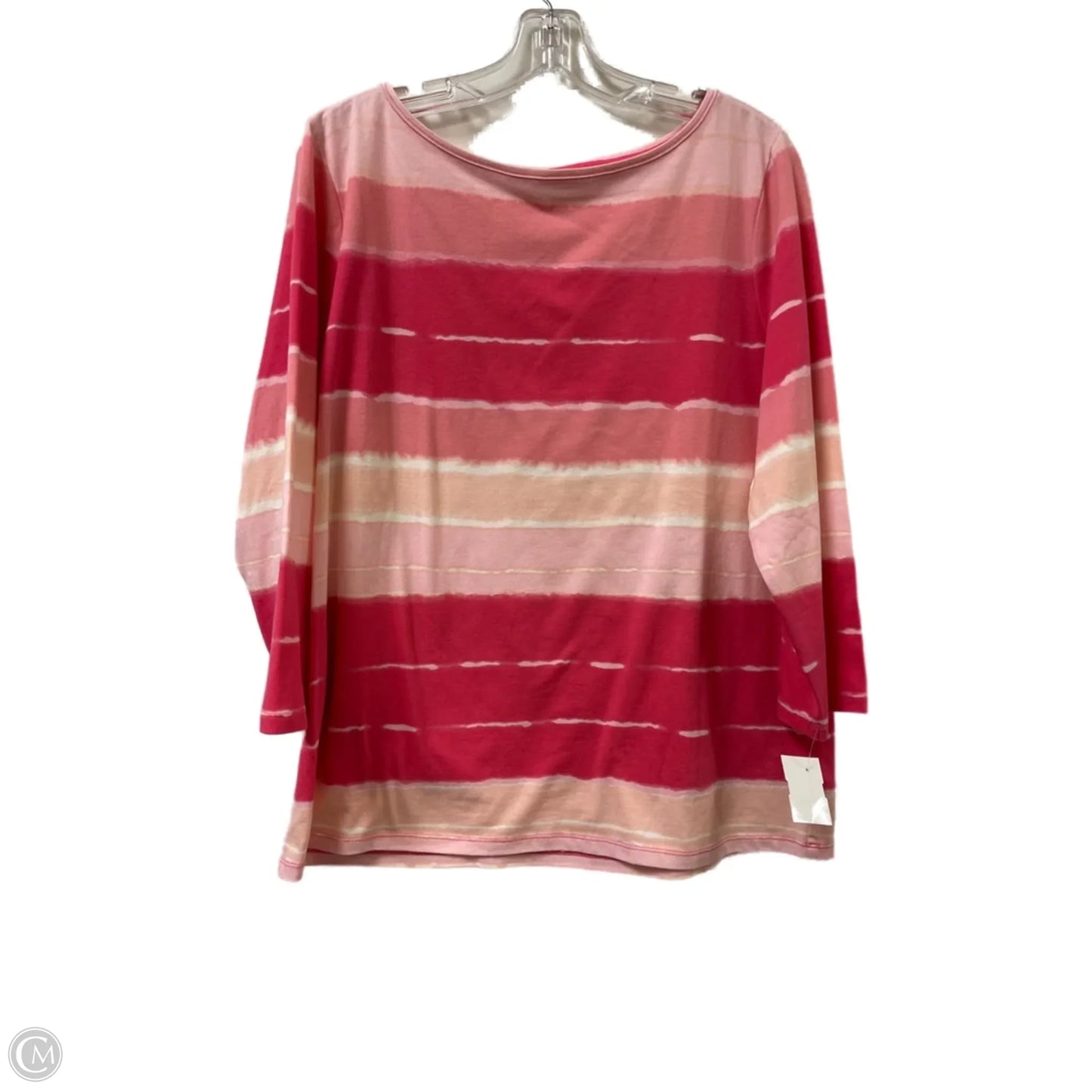 Top Long Sleeve By Talbots In Pink, Size: Xl