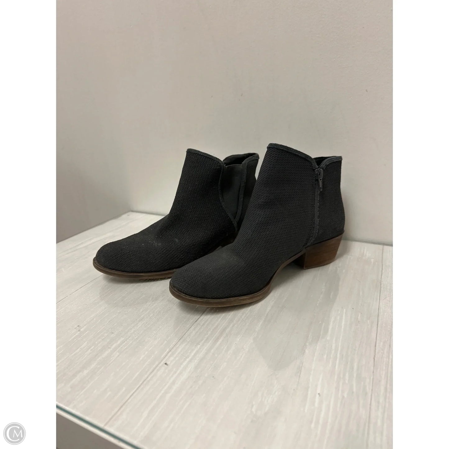 Boots Ankle Heels By Kensie In Grey, Size: 8.5