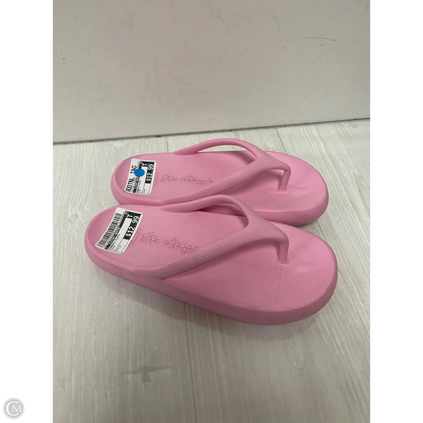 Sandals Flats By Clothes Mentor In Pink, Size: 7