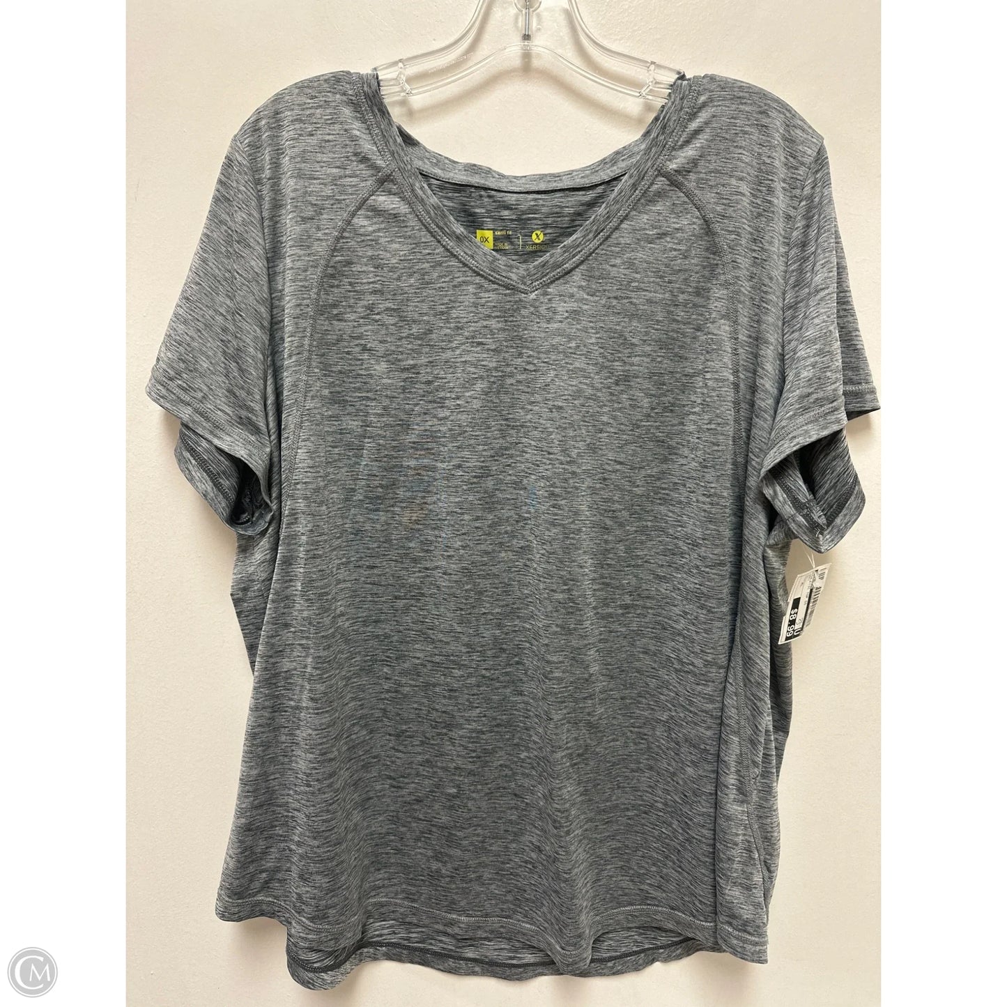 Athletic Top Short Sleeve By Xersion In Grey, Size: Xl