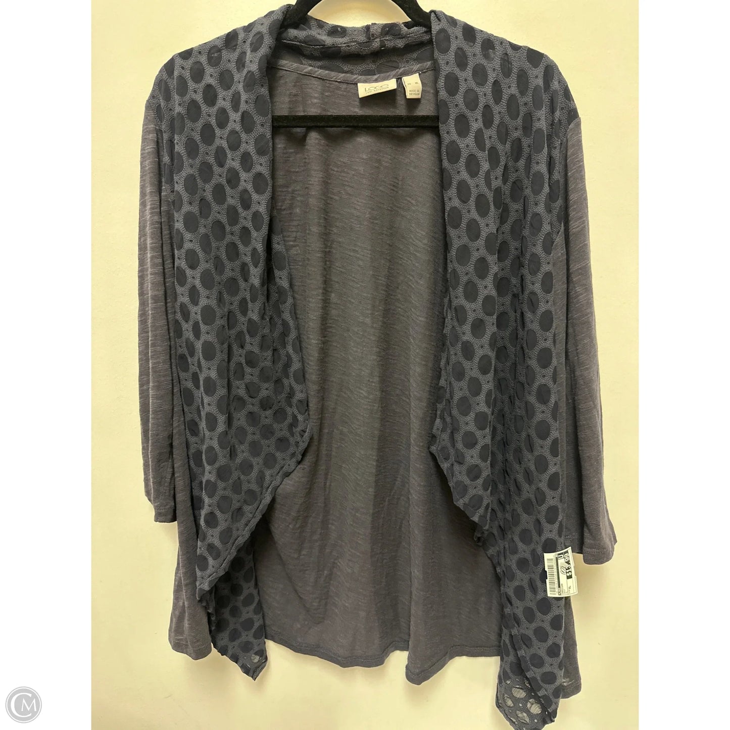 Cardigan By Logo In Navy, Size: Xl