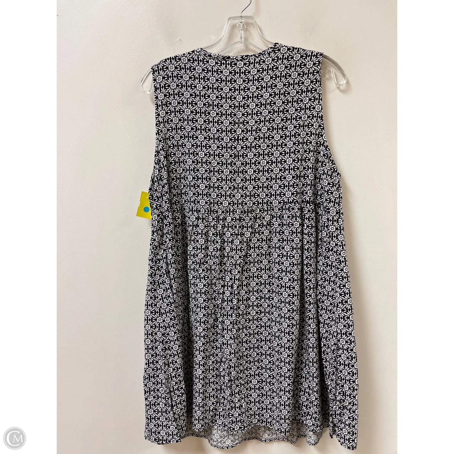 Dress Casual Midi By Old Navy In Black & White, Size: Xl