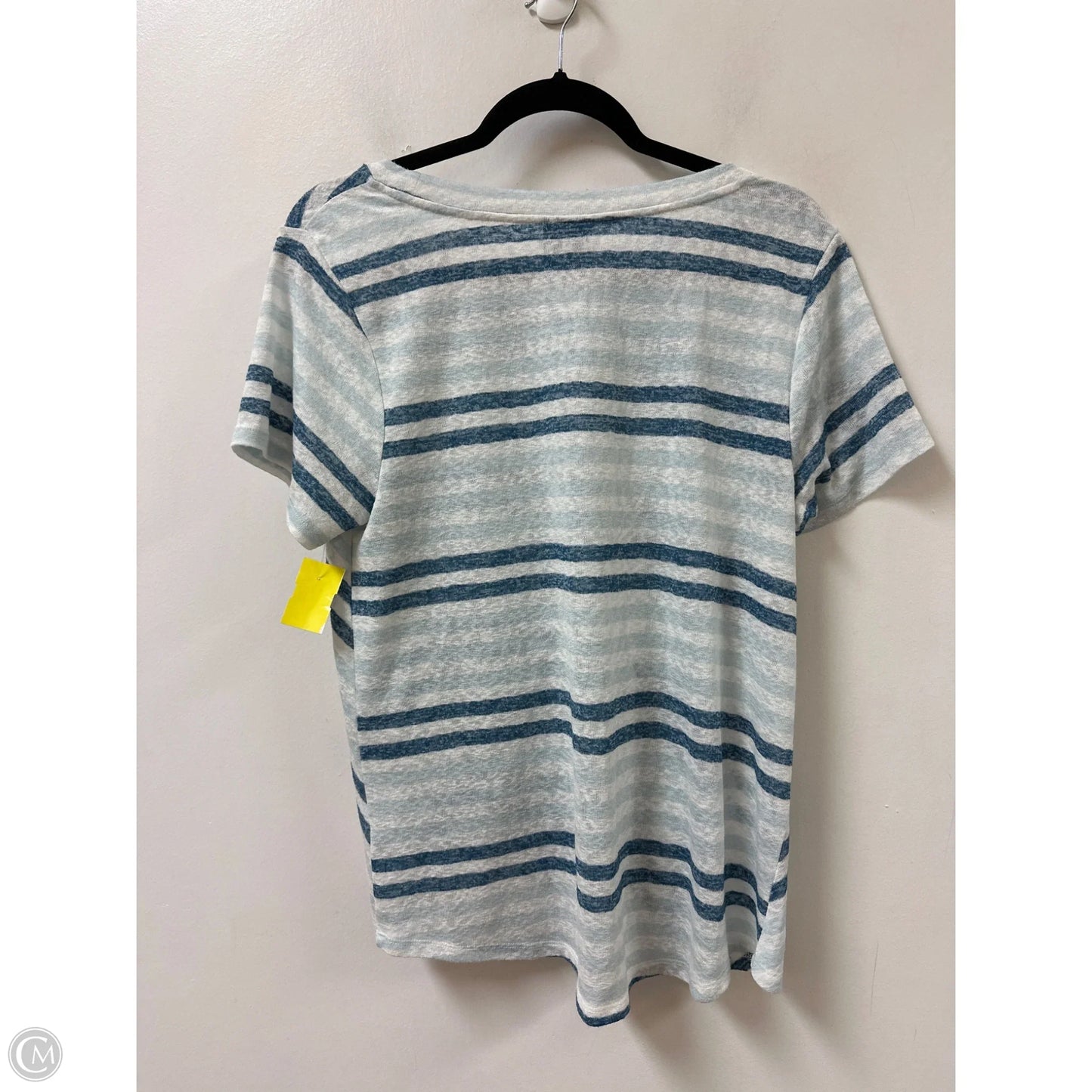 Top Short Sleeve By Bobeau In Blue, Size: L