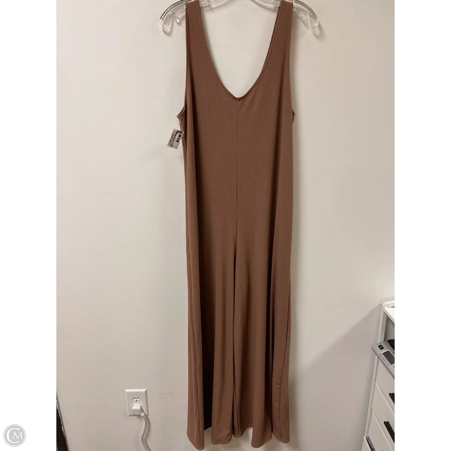 Jumpsuit By Clothes Mentor In Brown, Size: L