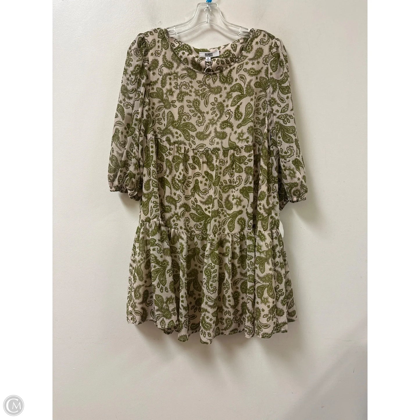 Dress Casual Midi By Bb Dakota In Green & Pink, Size: S