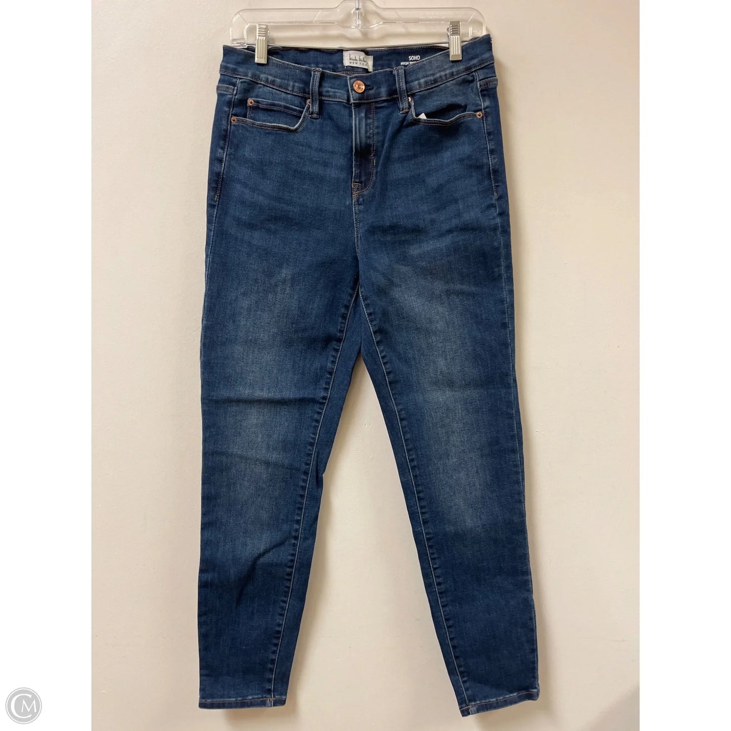 Jeans Skinny By Nicole By Nicole Miller In Blue Denim, Size: 8