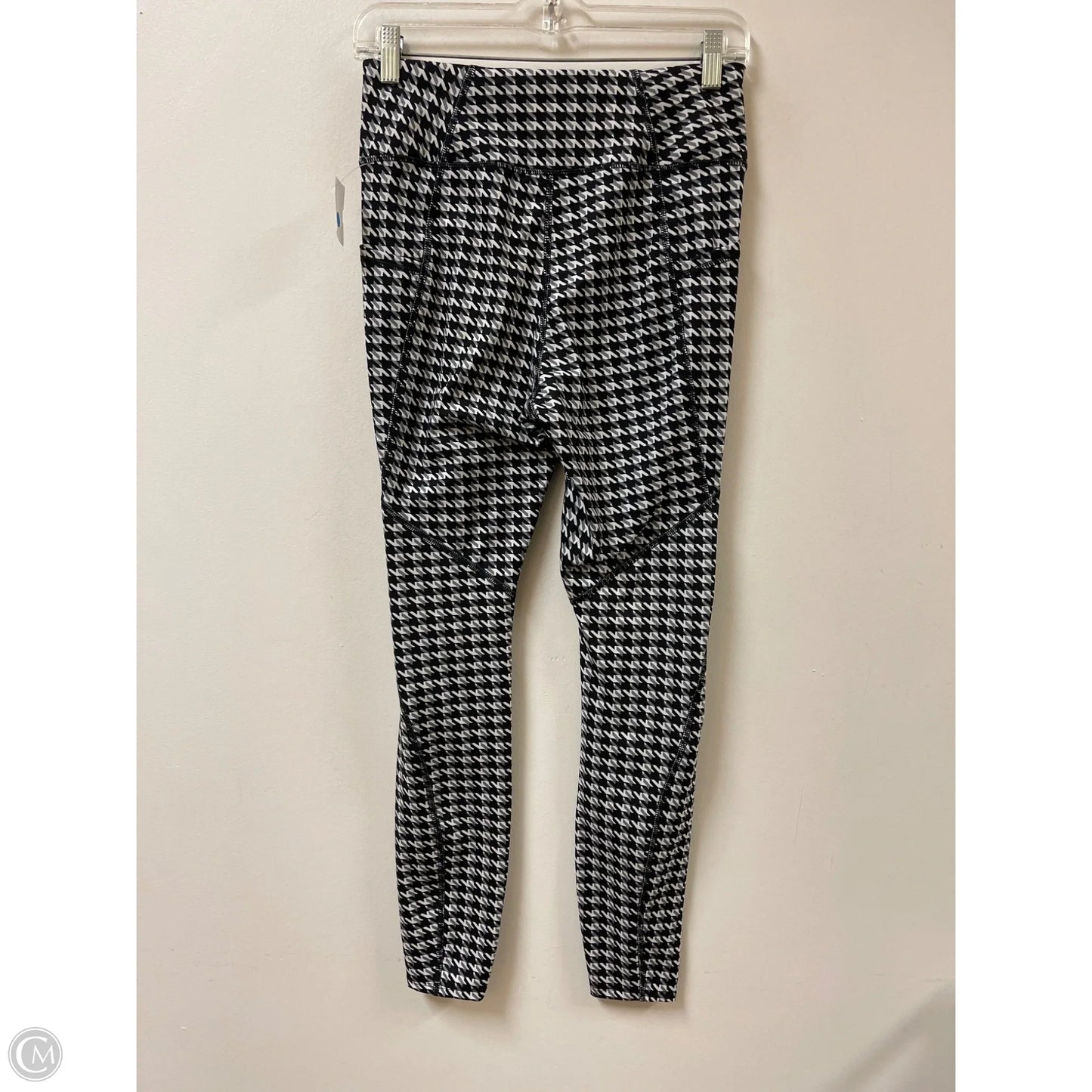 Athletic Leggings By Avia In Black & White, Size: S