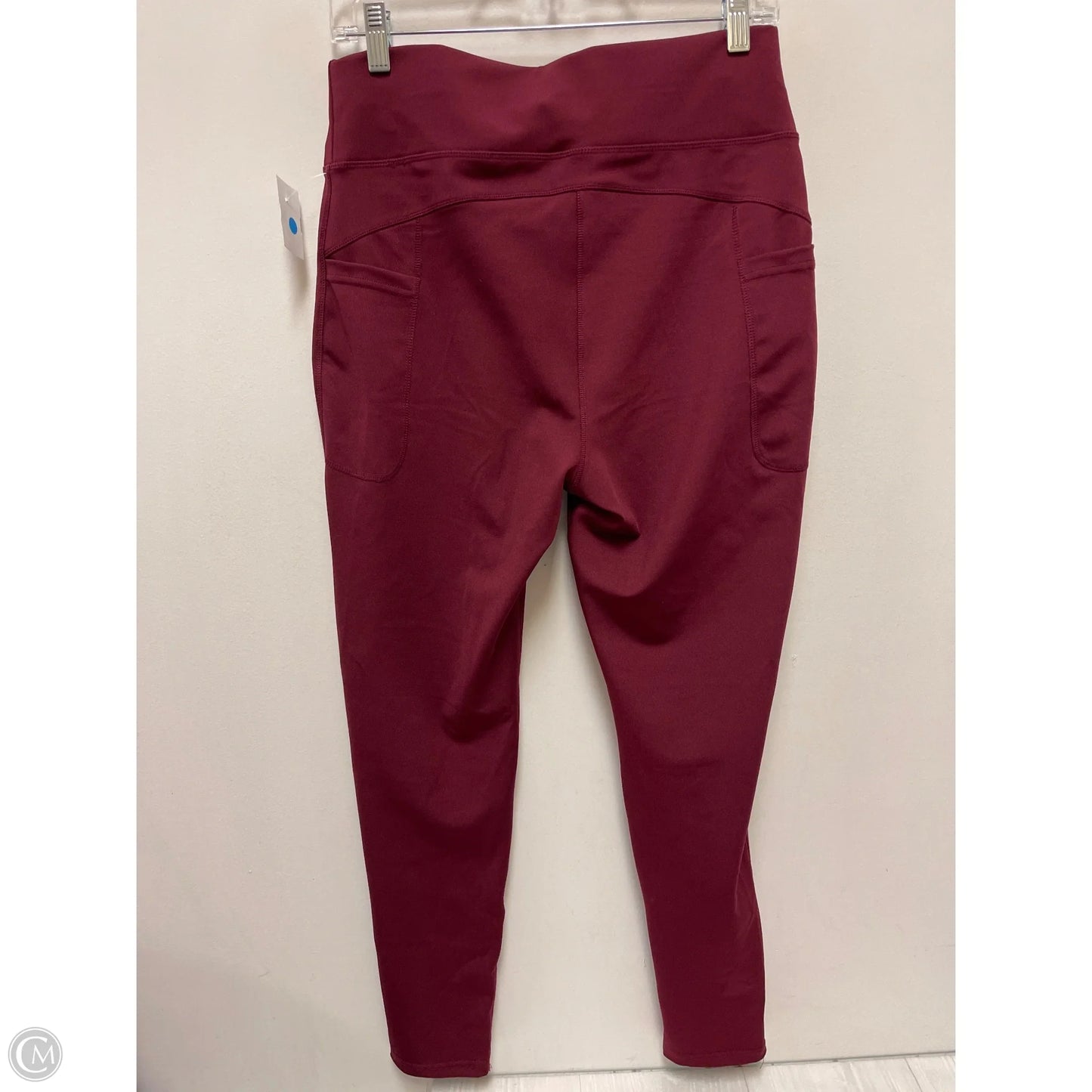 Athletic Leggings By Popfit In Red, Size: Xl