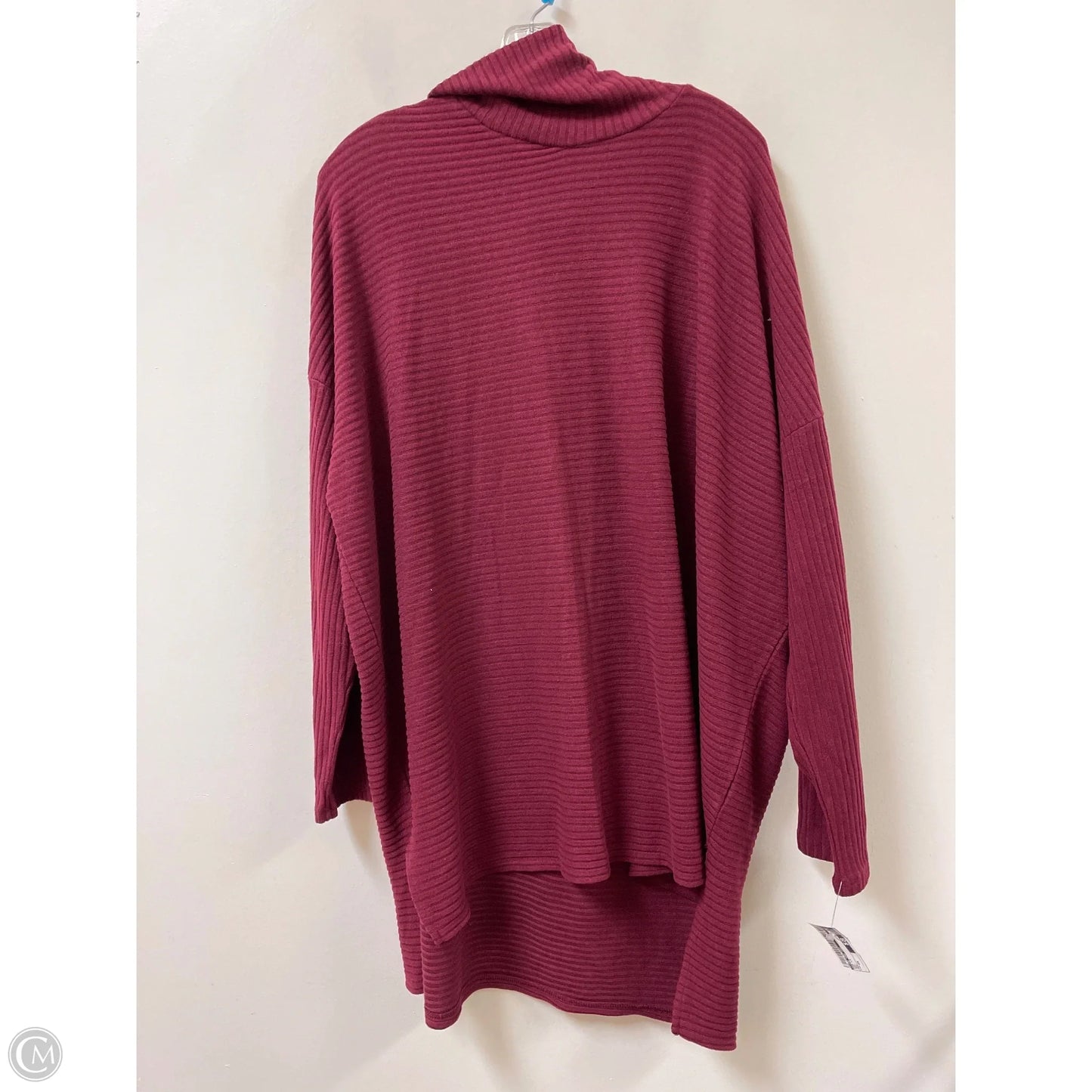 Top Long Sleeve By Time And Tru In Red, Size: 2x