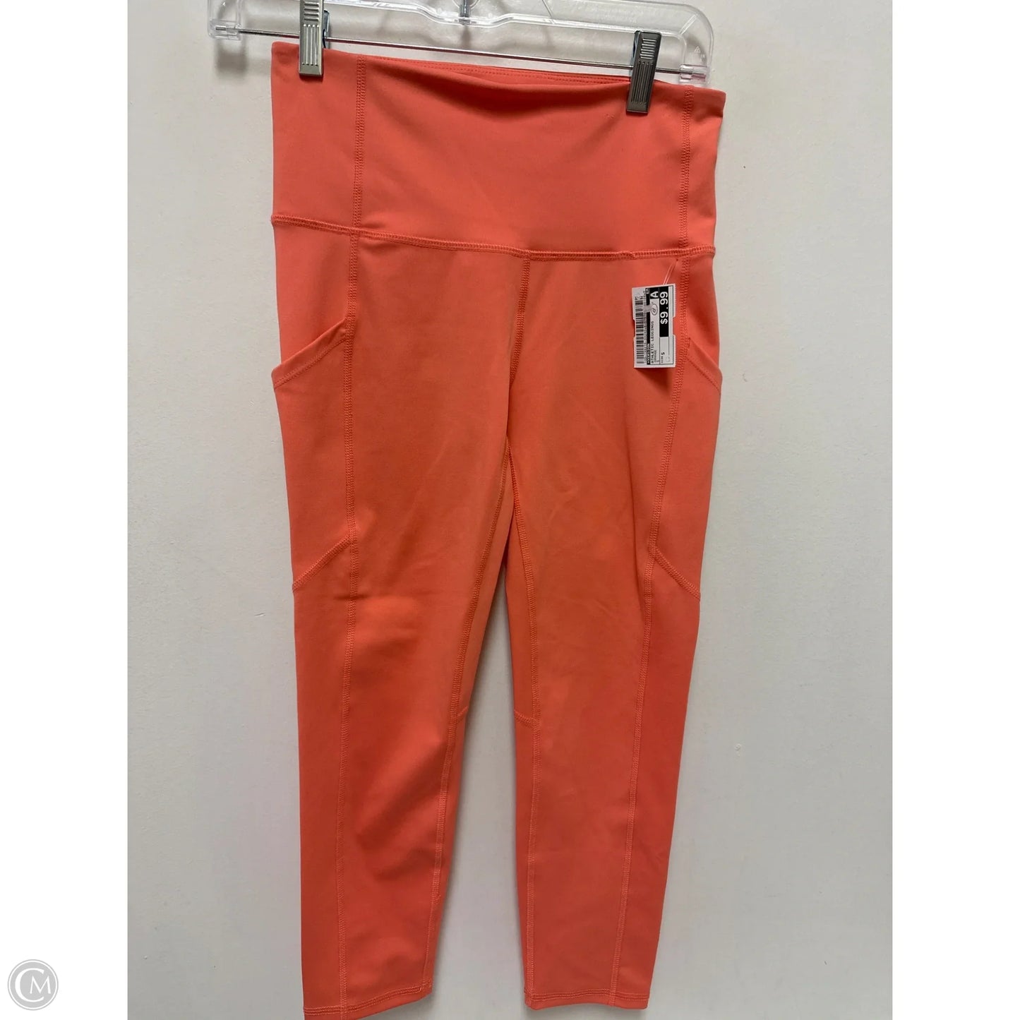 Athletic Leggings By Xersion In Orange, Size: S