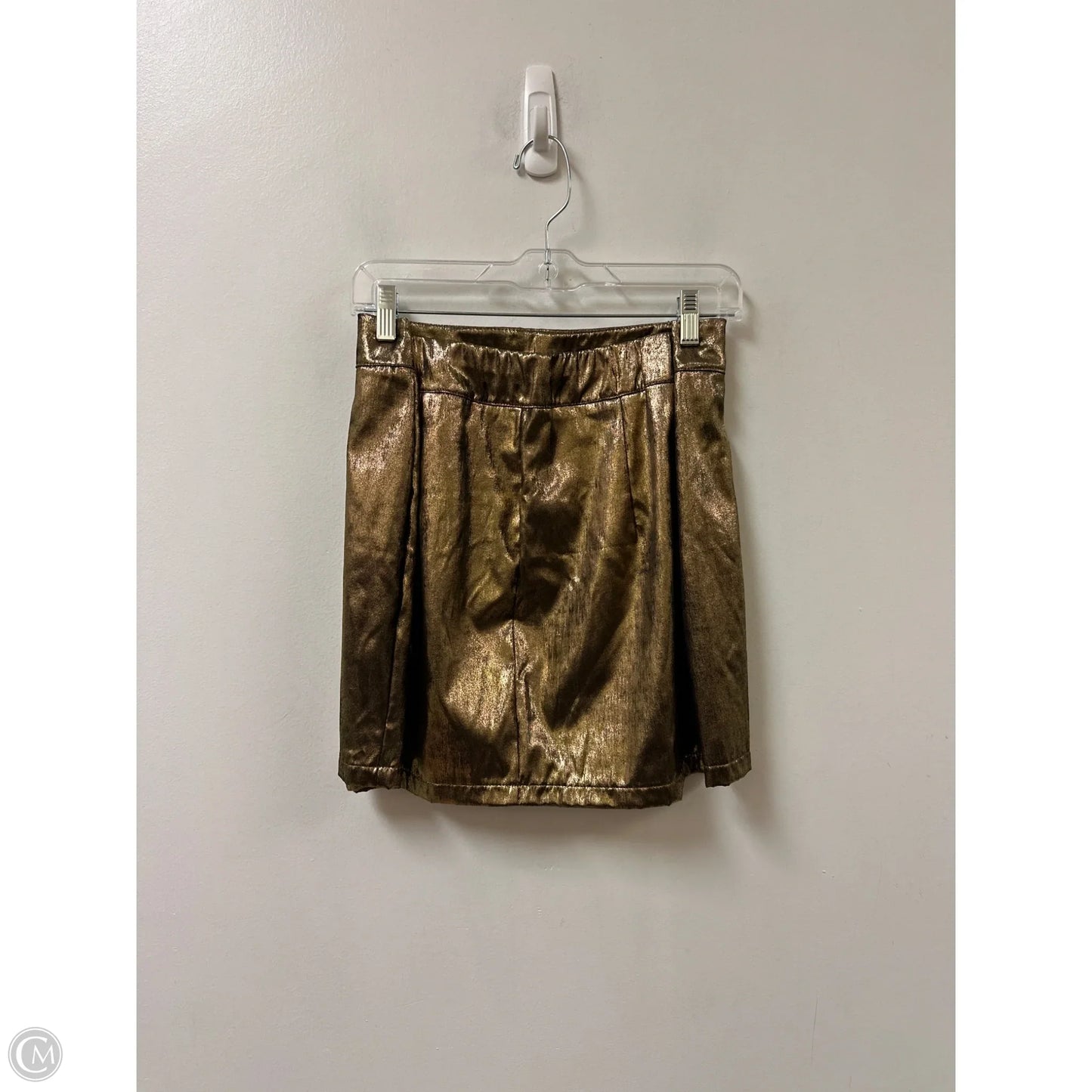 Skirt Mini & Short By Shein In Gold, Size: Xl