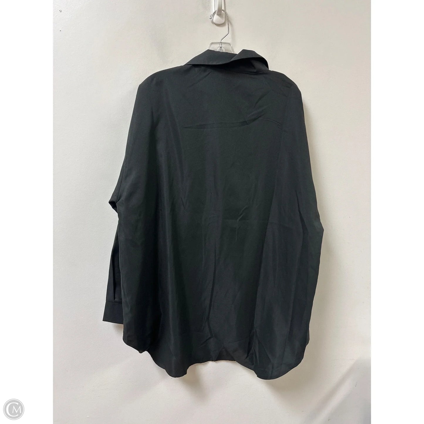 Blouse Long Sleeve By Shein In Black, Size: Xl
