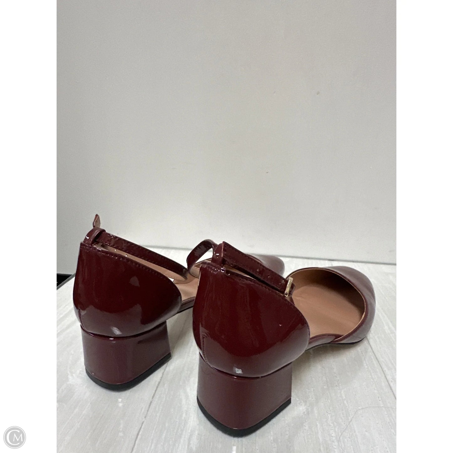 Shoes Heels Block By Nordstrom In Maroon, Size: 7.5