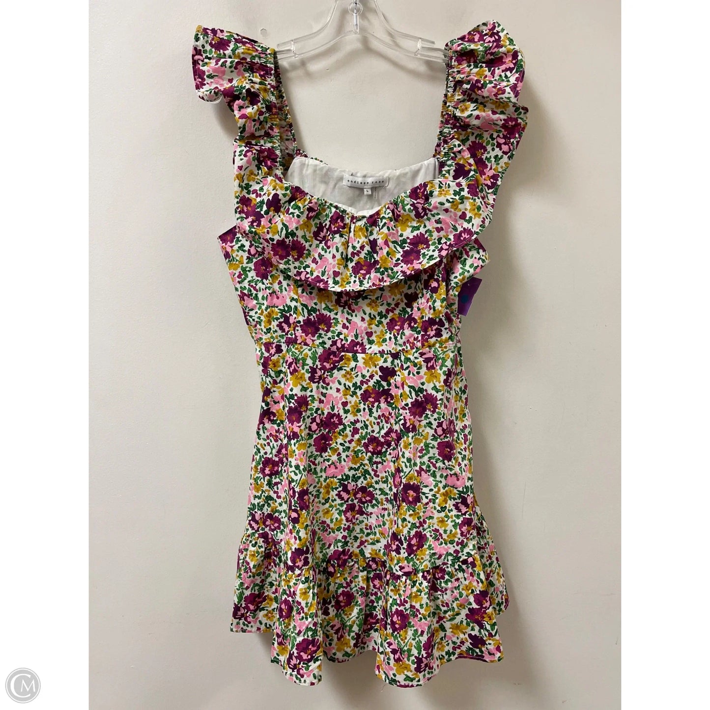 Dress Casual Short By Endless Rose In Floral Print, Size: L