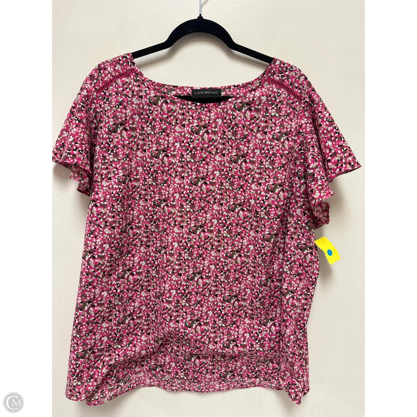 Top Short Sleeve By Lane Bryant In Pink, Size: 3x