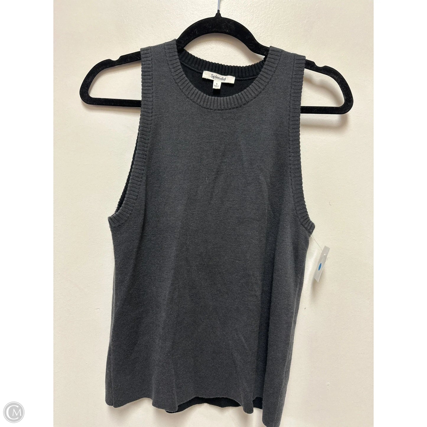 Top Sleeveless By Splendid In Grey, Size: S