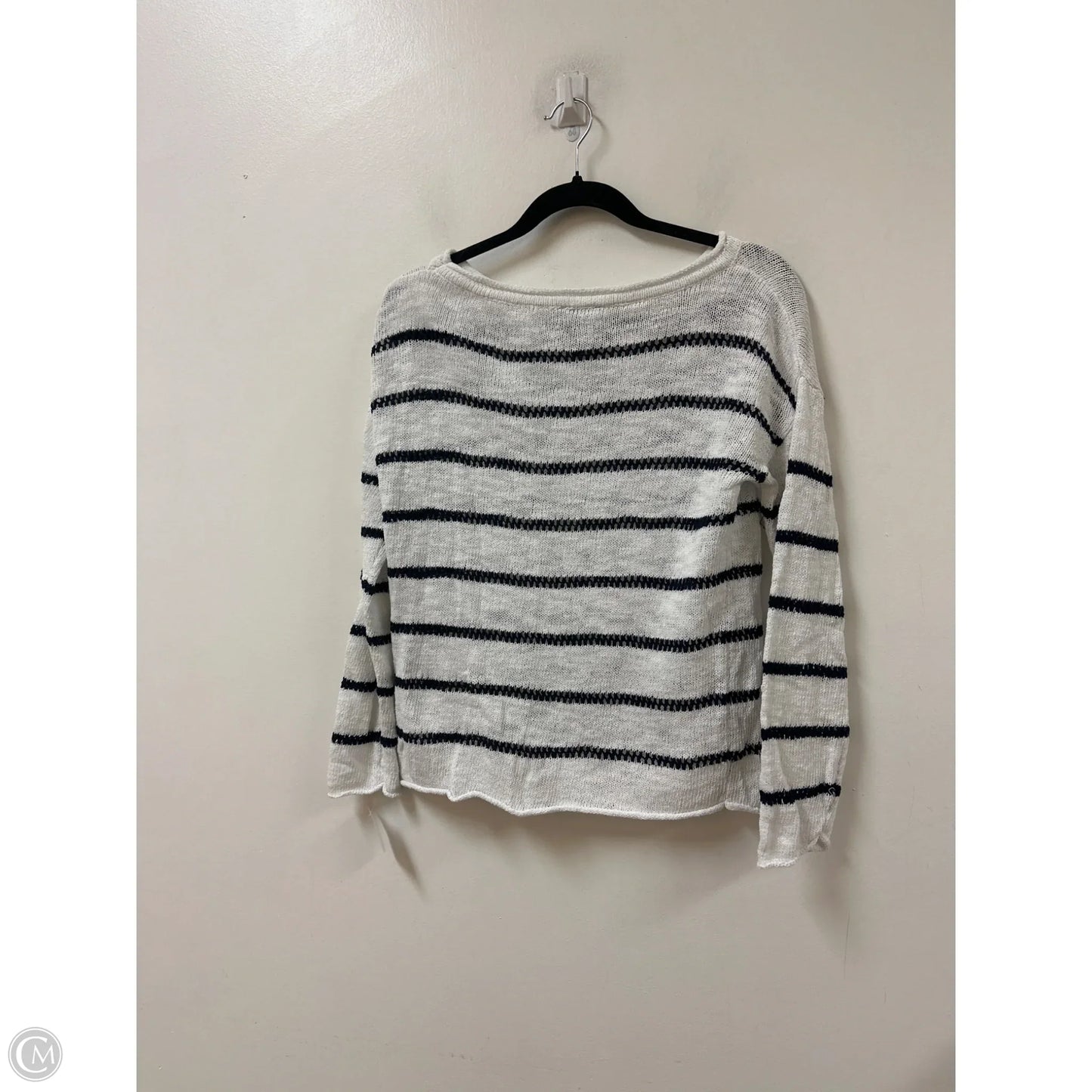 Sweater By Jones New York In Blue & White, Size: S