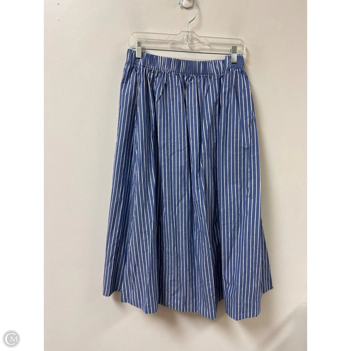 Skirt Midi By Old Navy In Blue & White, Size: 12