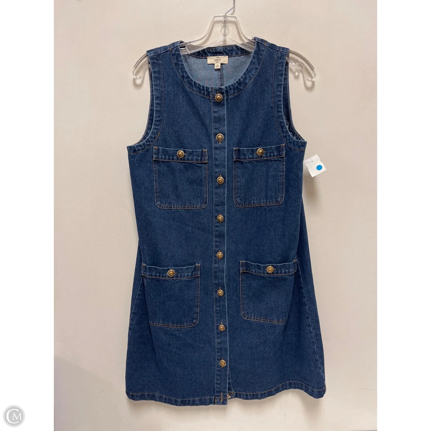 Dress Casual Short By Entro In Blue Denim, Size: S