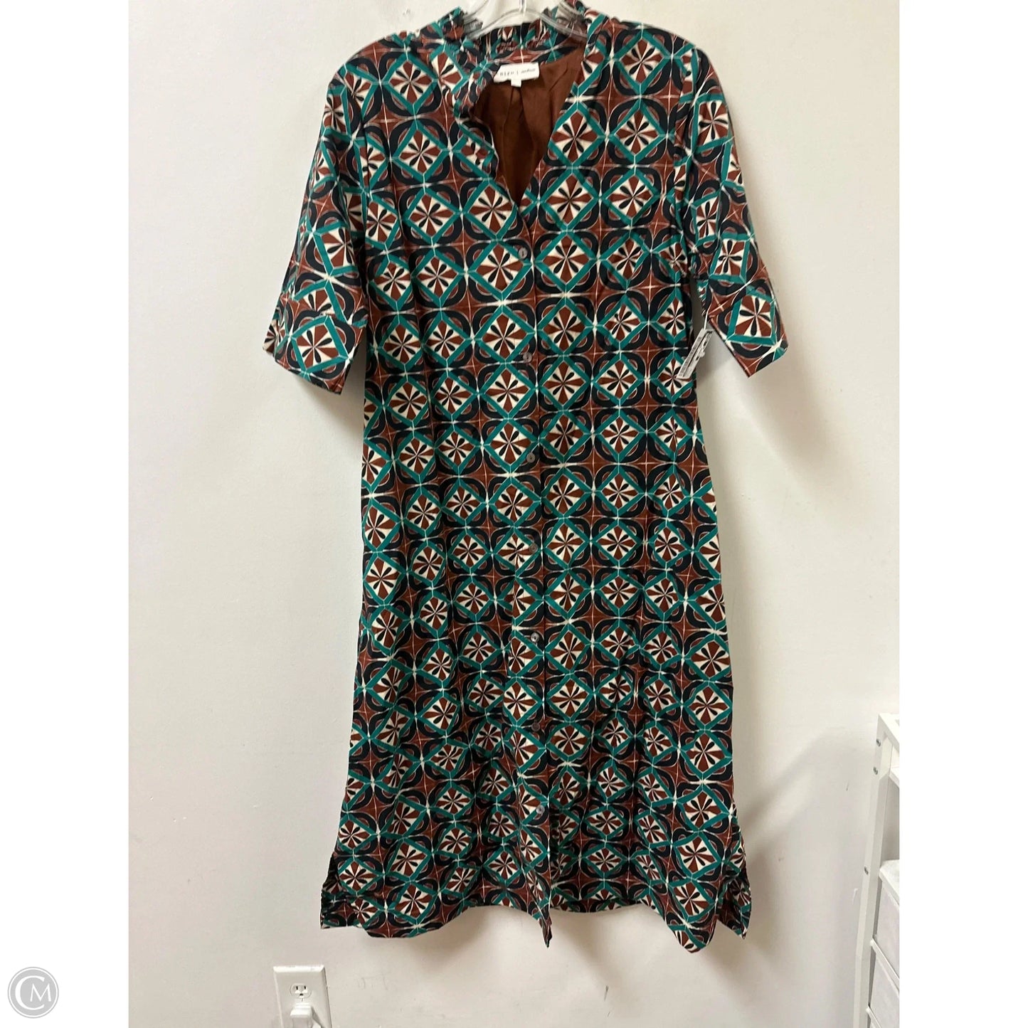 Dress Casual Midi By Entro In Blue & Brown, Size: M