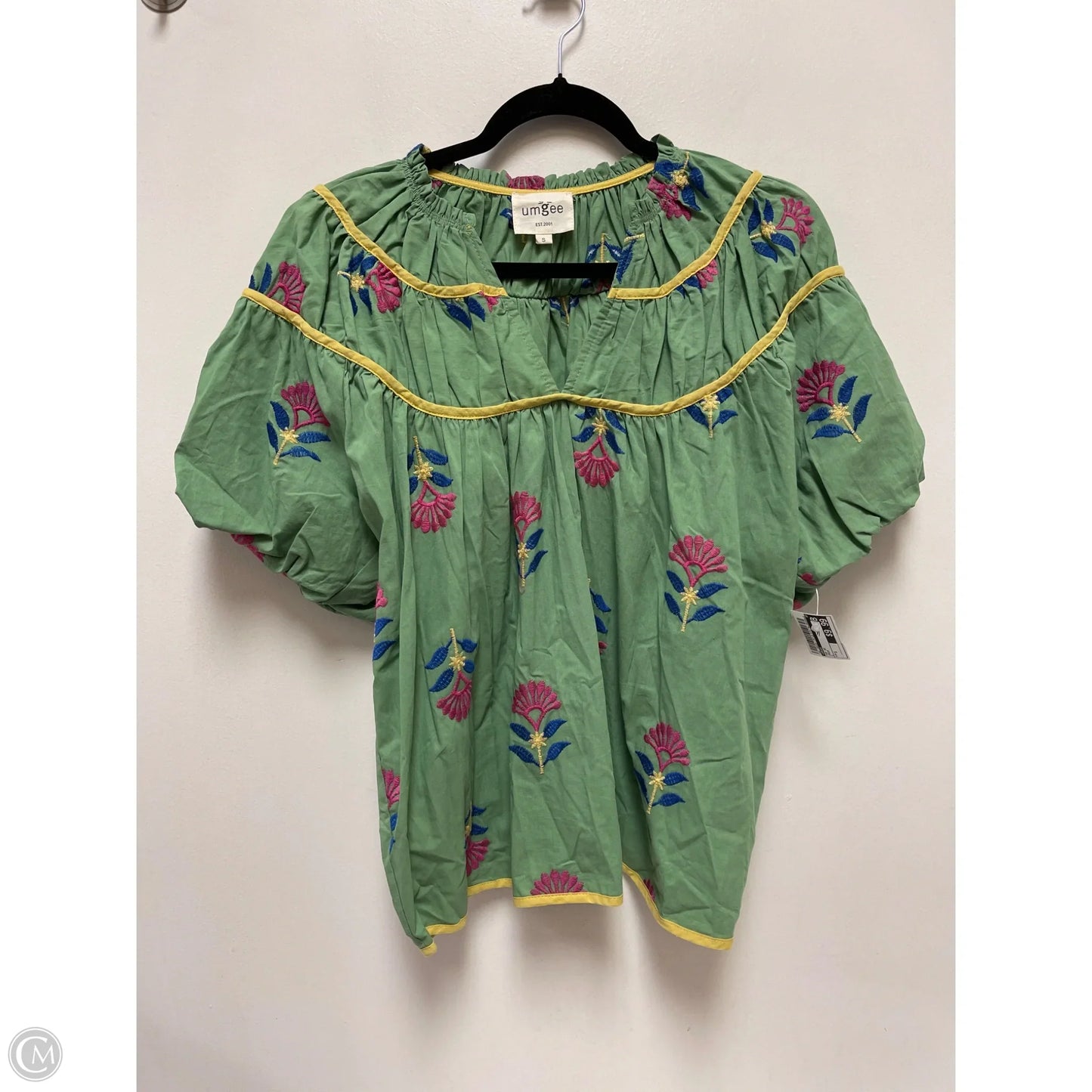 Top Short Sleeve By Umgee In Green, Size: S