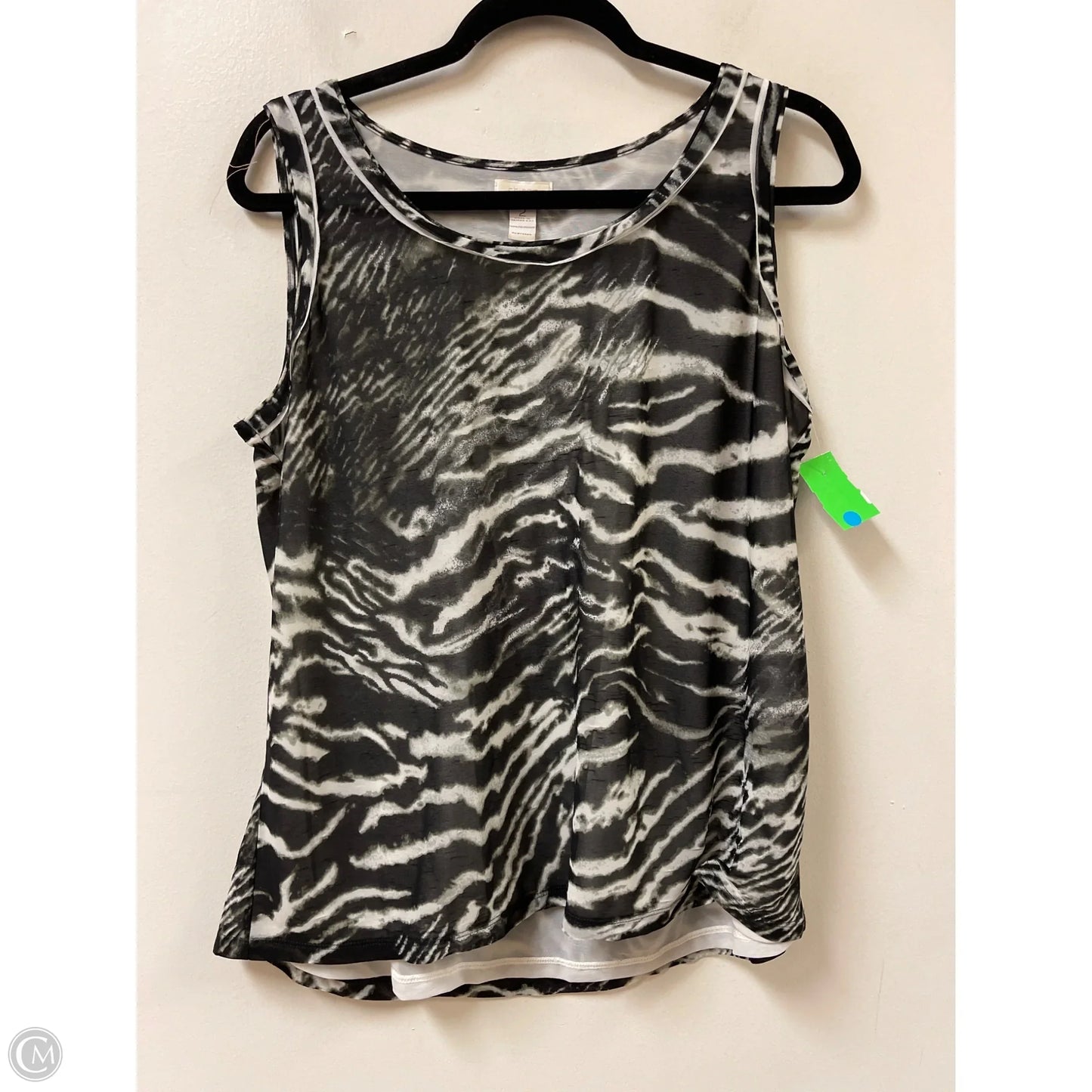 Top Sleeveless By Chicos In Animal Print, Size: L