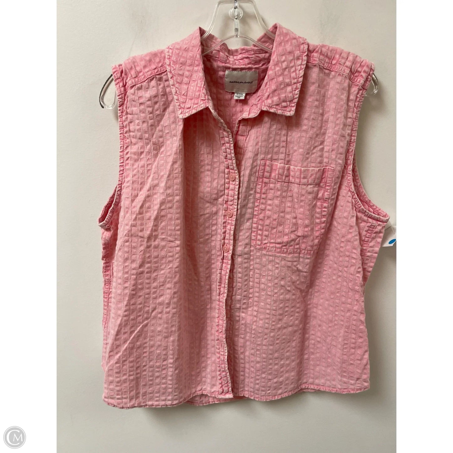 Blouse Sleeveless By American Eagle In Pink, Size: S