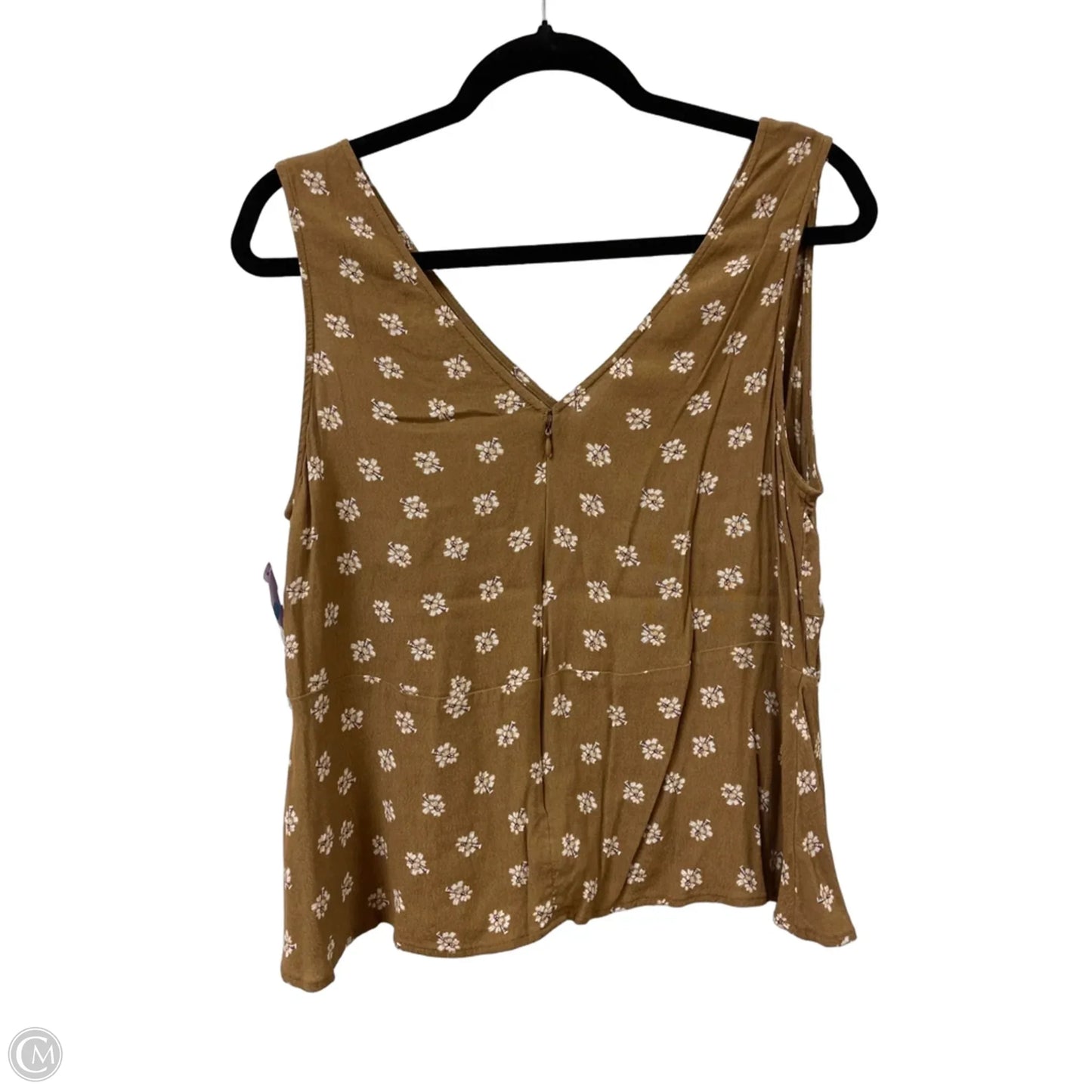 Top Sleeveless By Loft In Bronze, Size: 6