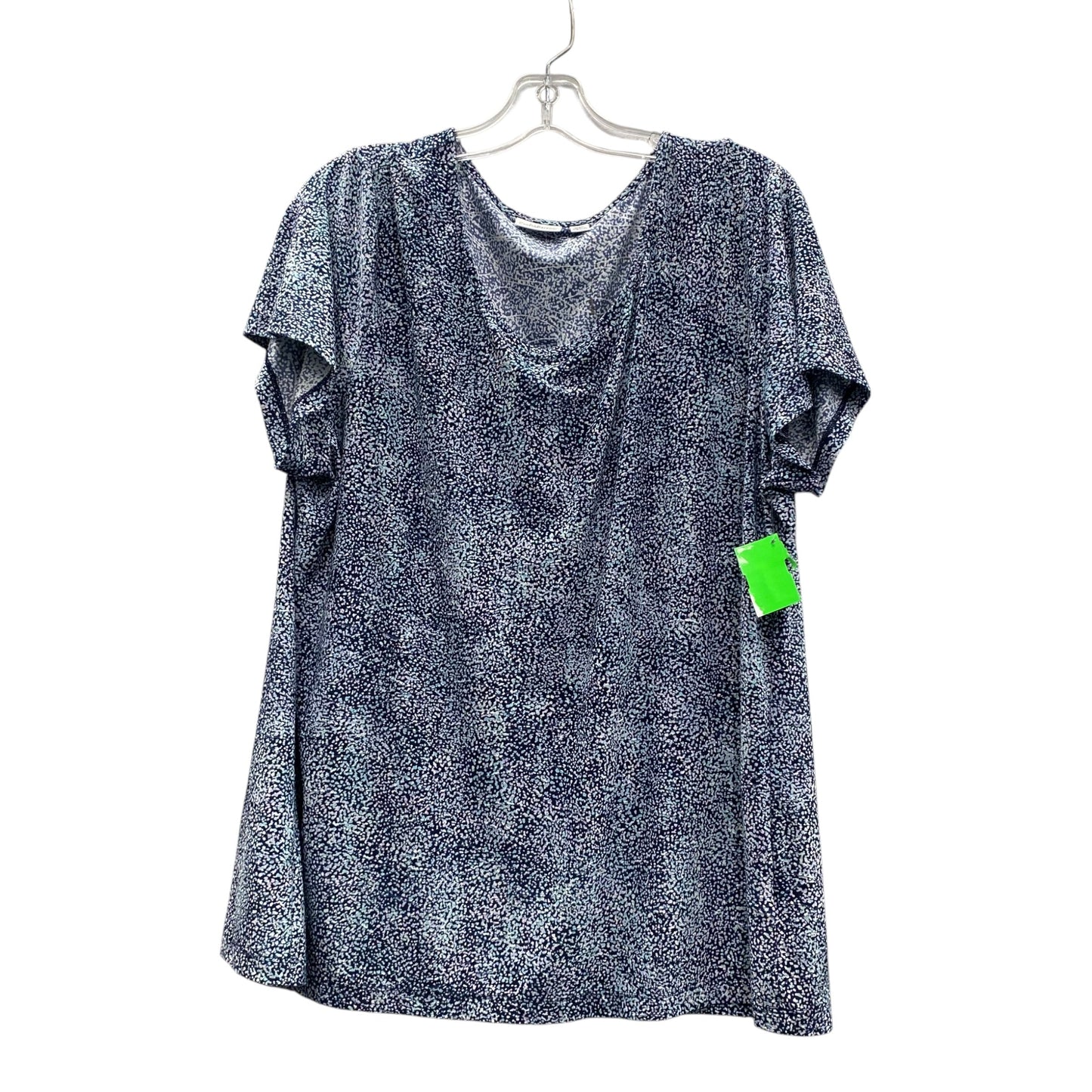 Top Ss By Croft And Barrow In Blue, Size:1X