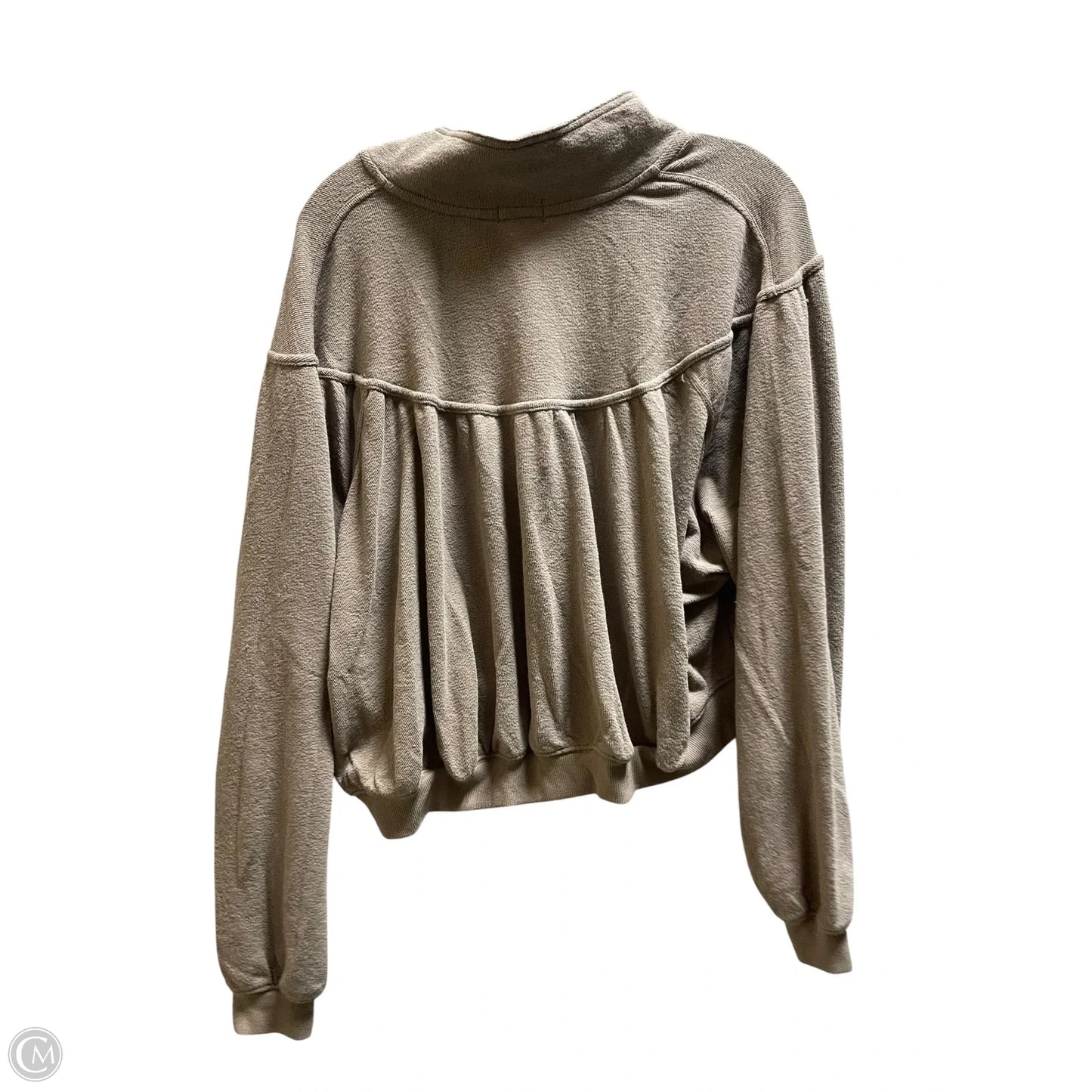Top Long Sleeve By Aerie In Brown, Size: Xs