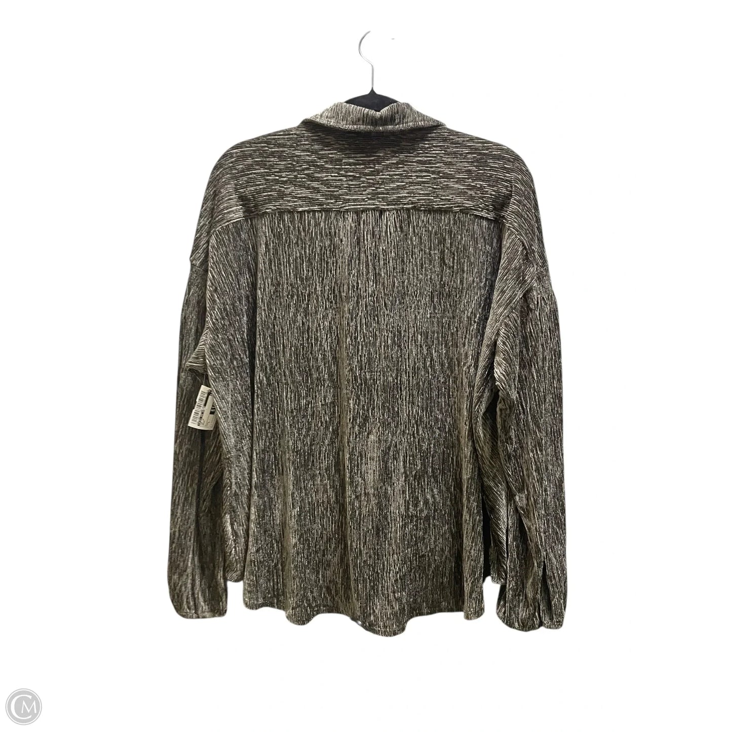 Top Long Sleeve By Skies Are Blue In Green, Size: L