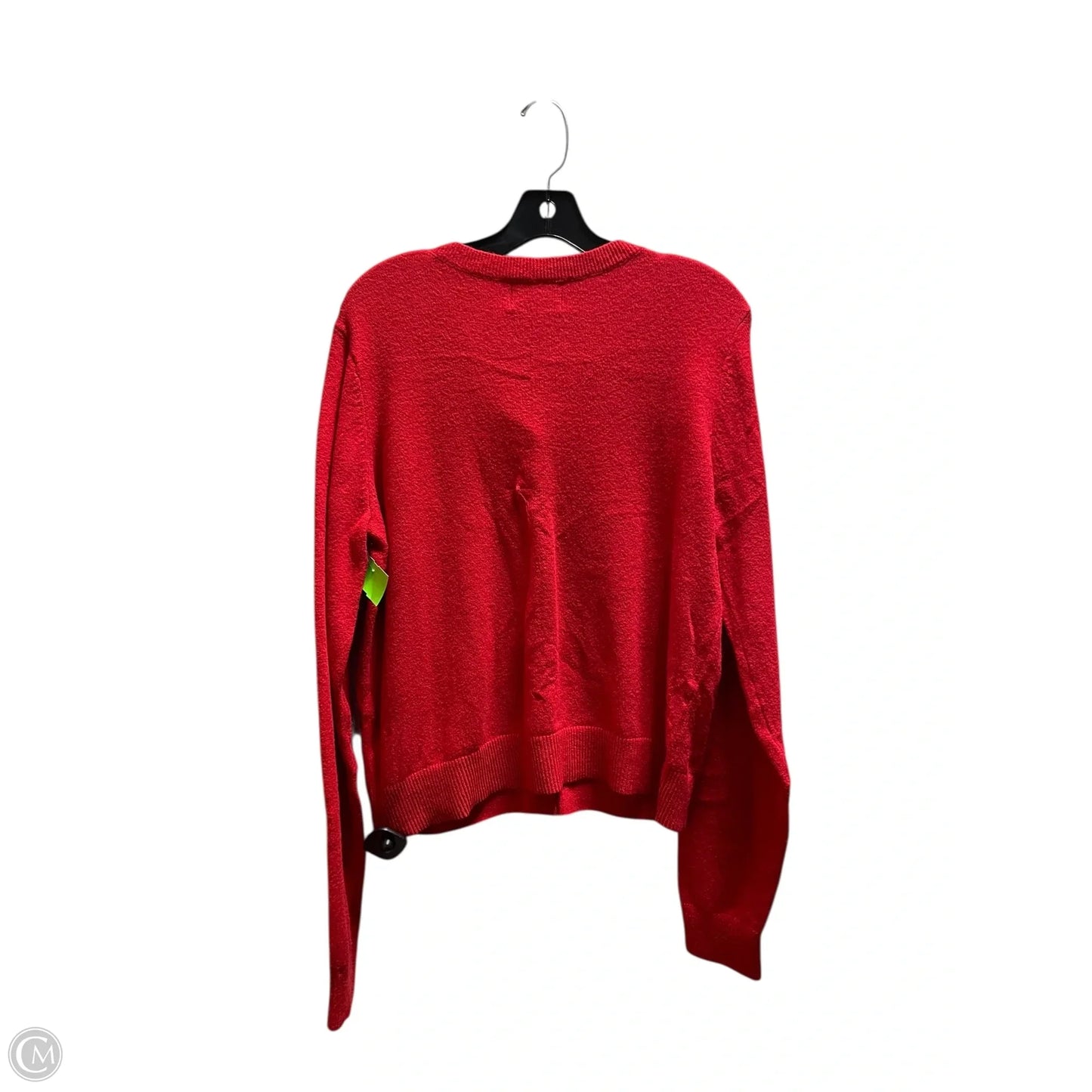 Sweater Cardigan By Old Navy In Red, Size: L