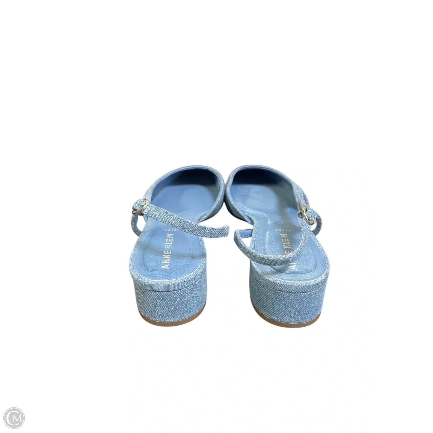 Shoes Flats By Anne Klein In Blue Denim, Size: 8