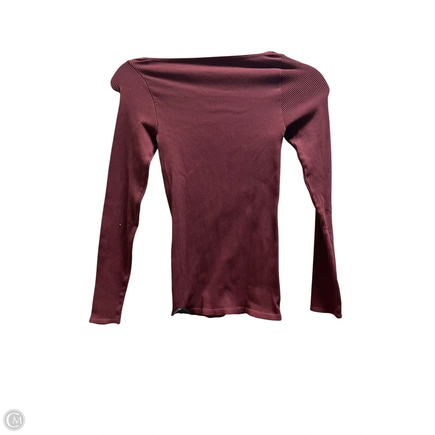 Top Long Sleeve By Free People In Maroon, Size: M