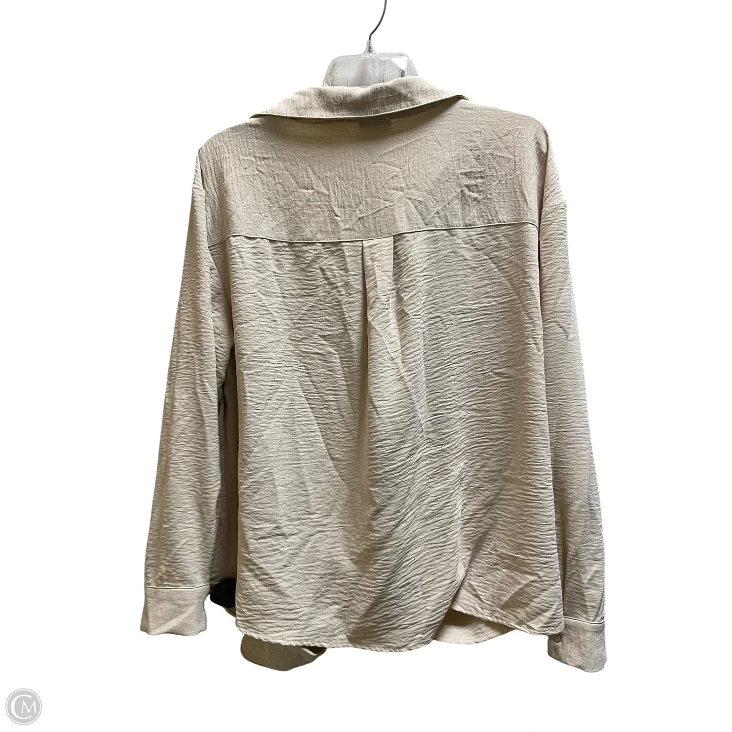 Top Long Sleeve By Arula In Tan, Size: 1x