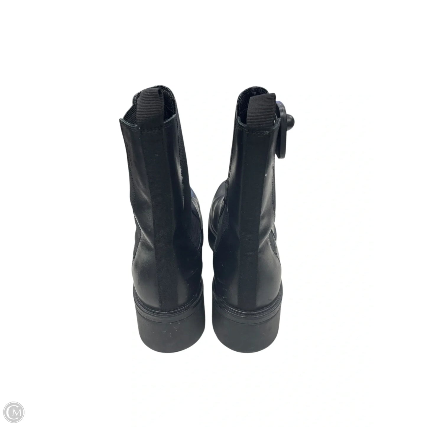 Boots Ankle Flats By Clothes Mentor In Black, Size: 11