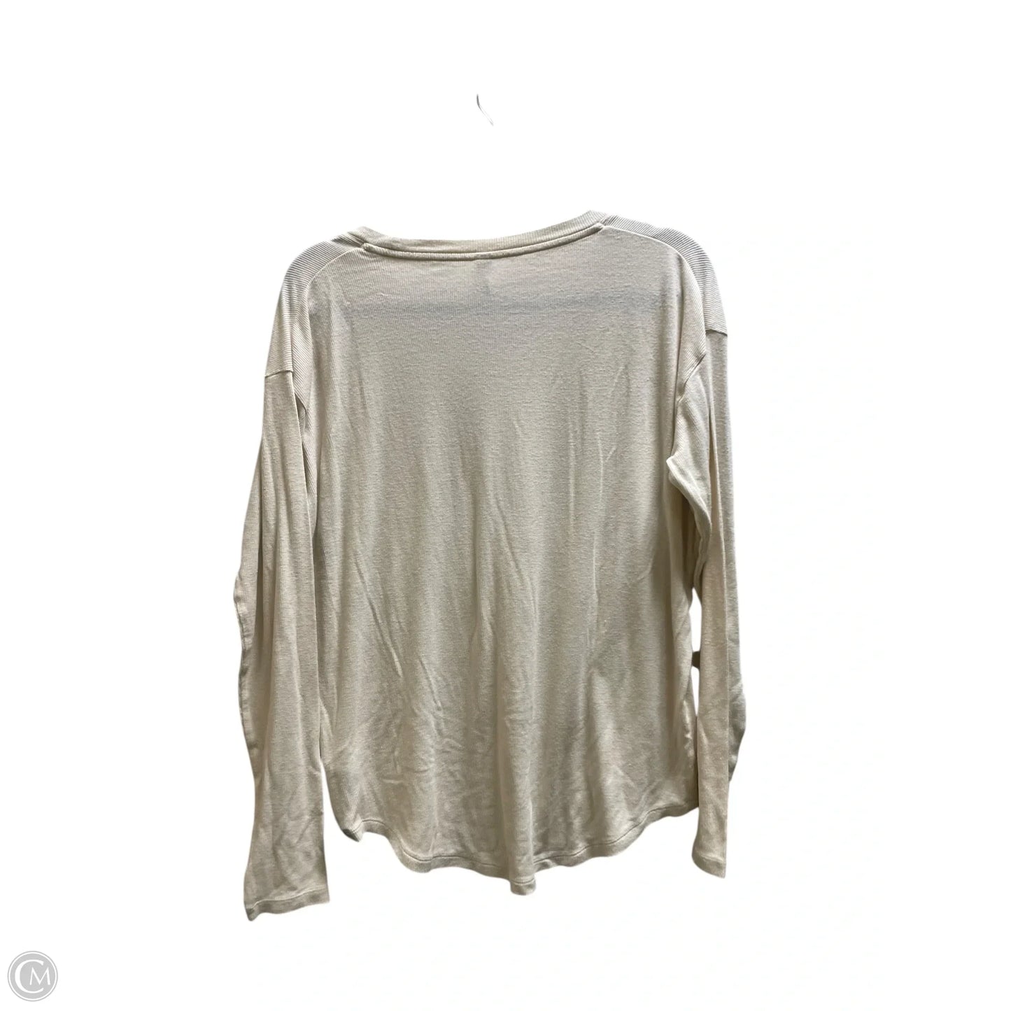 Top Long Sleeve By Athleta In Cream, Size: S
