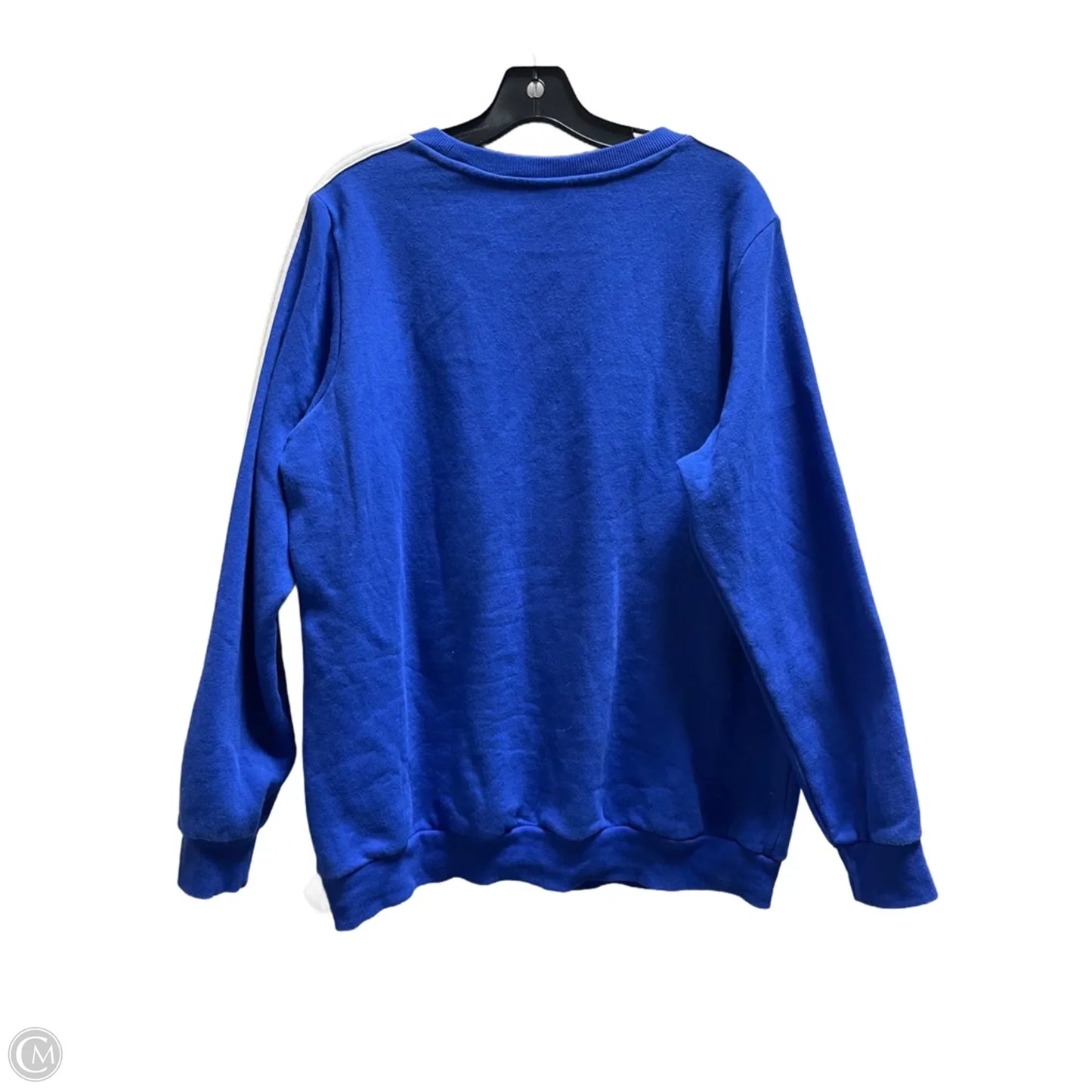 Sweatshirt Collar By Adidas In Blue Denim, Size: 1x