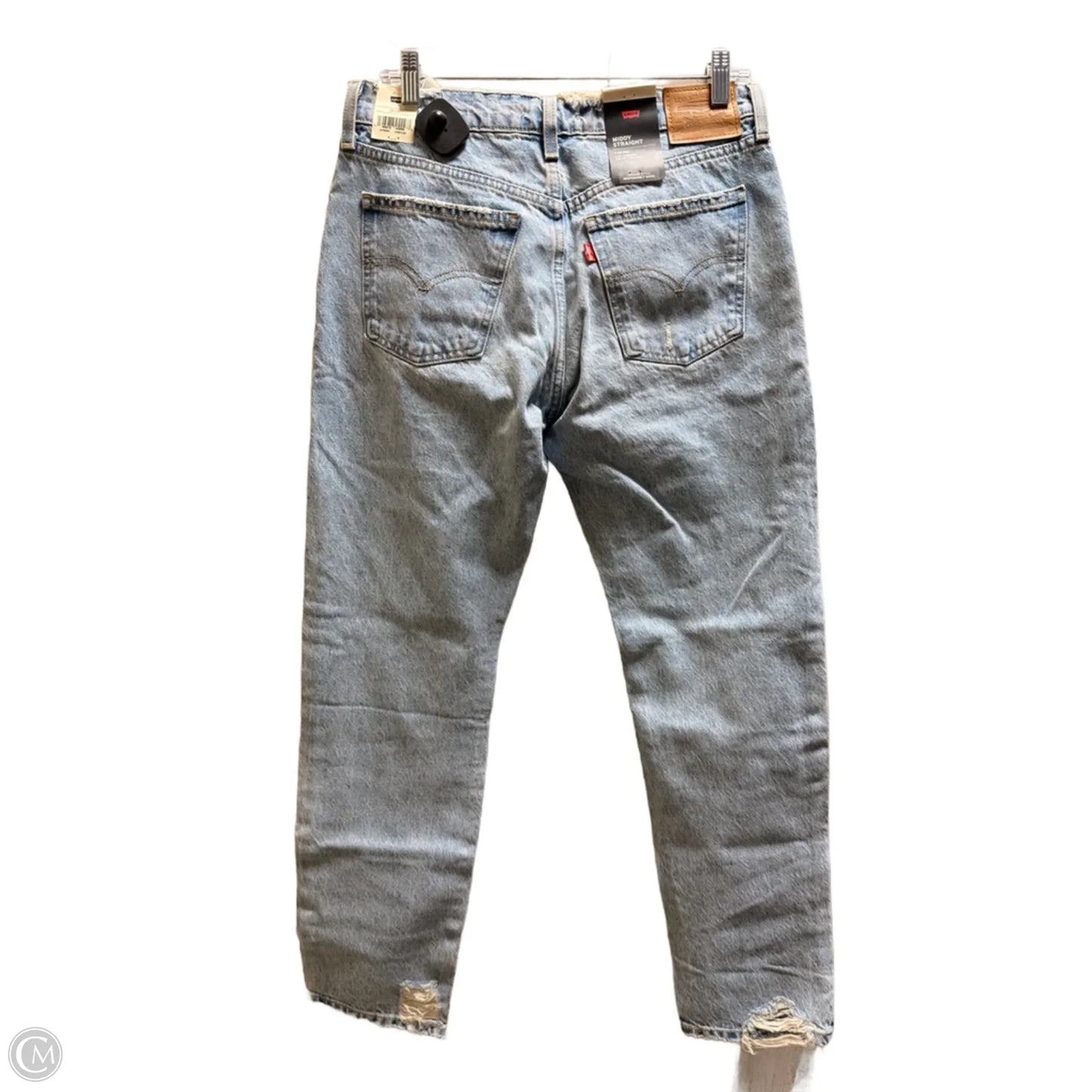 Jeans Straight By Levis In Blue Denim, Size: 8