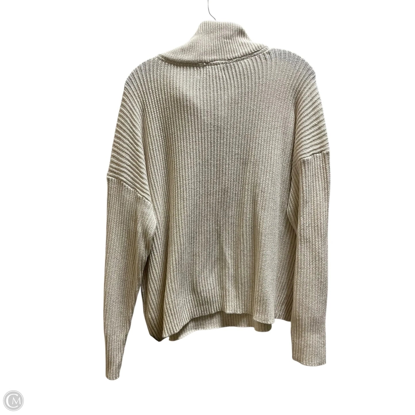 Sweatshirt Collar By Rachel Zoe In Cream, Size: L