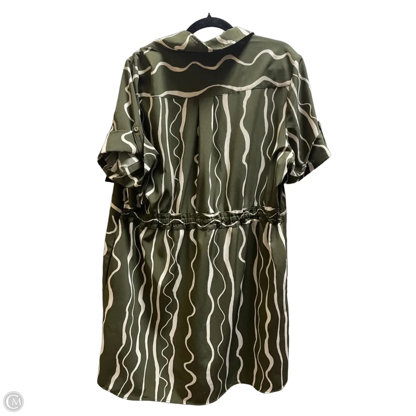 Dress Designer By Halston In Green, Size: 1x