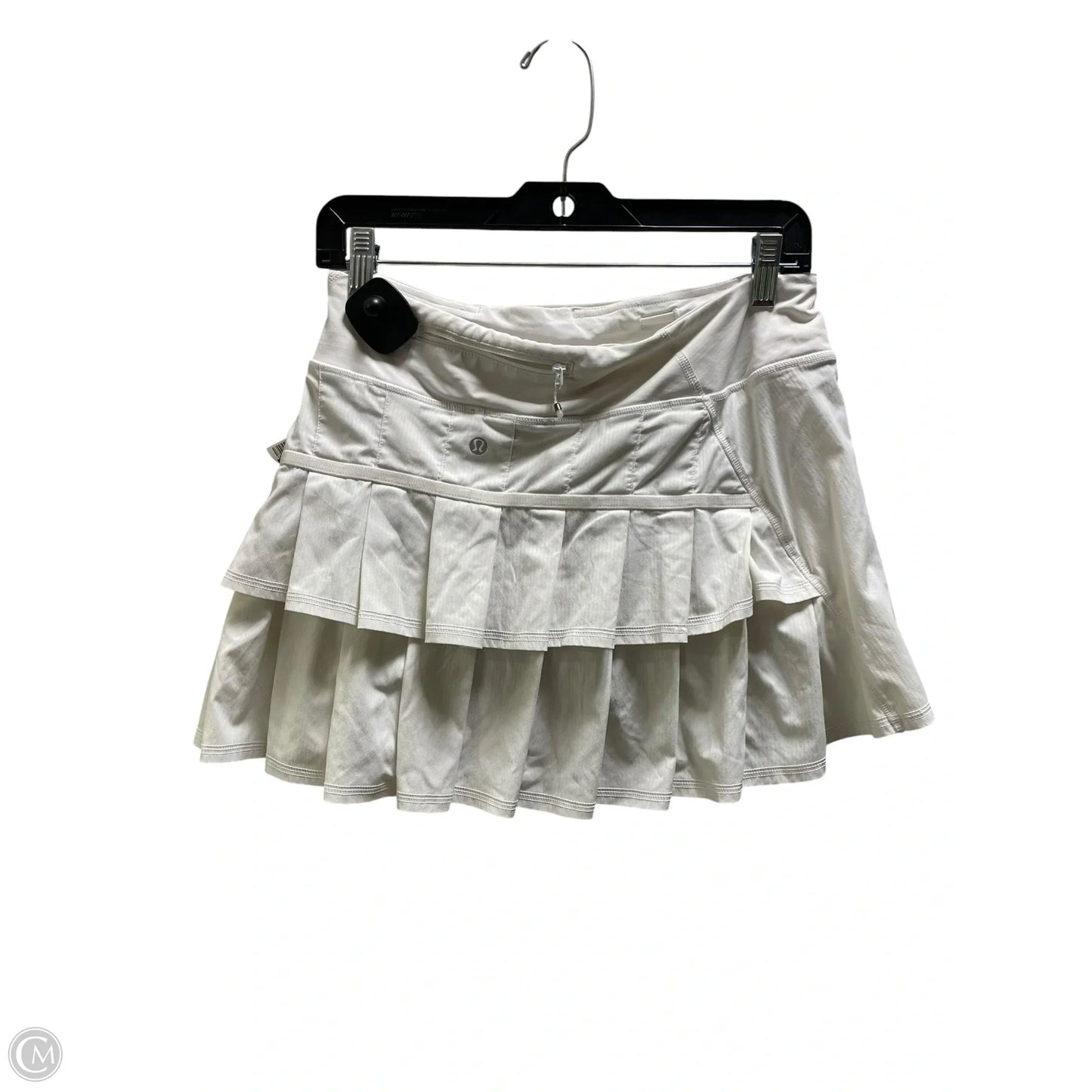 Athletic Skort By Lululemon In White, Size: 6