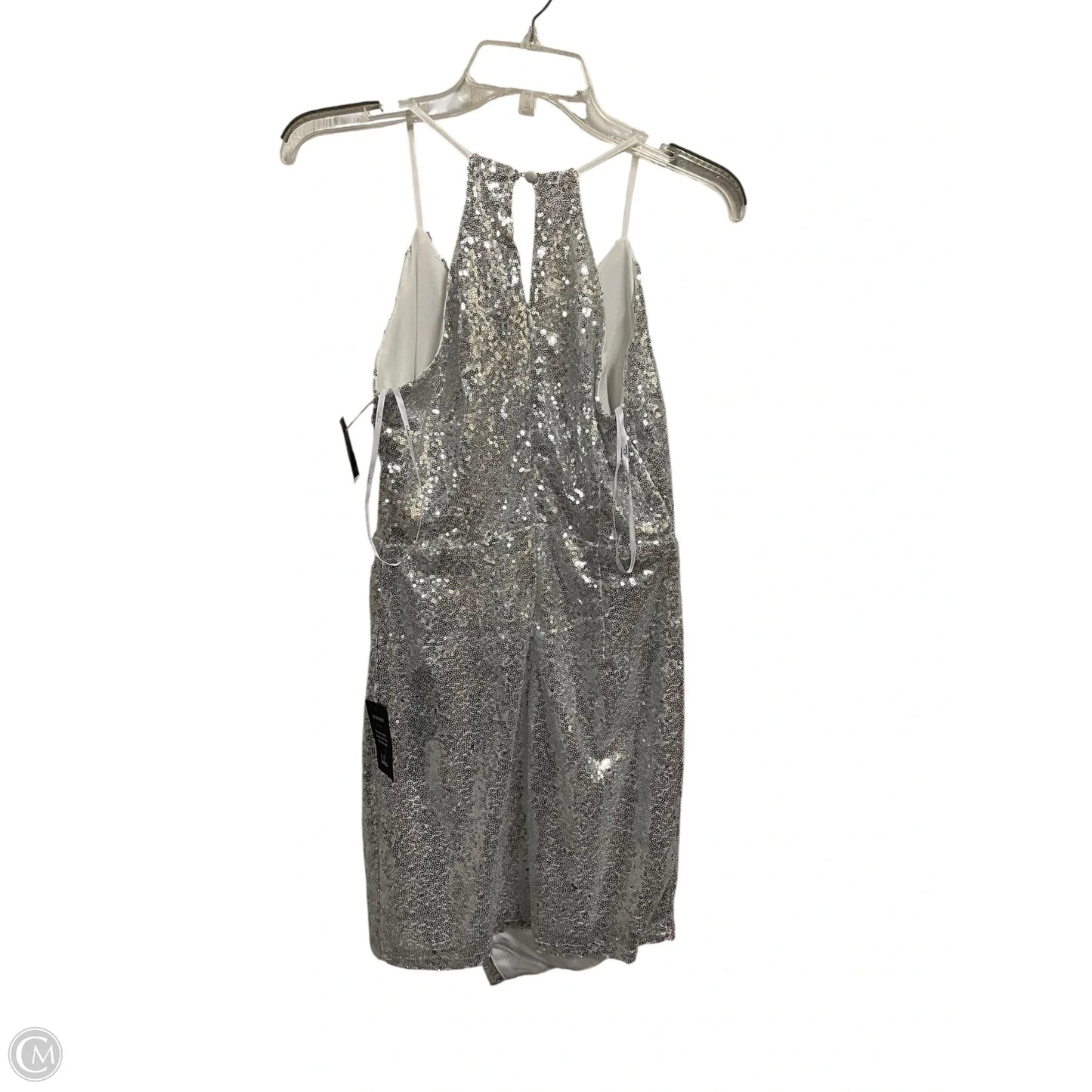 Dress Party Short By Lulus In Silver, Size: S