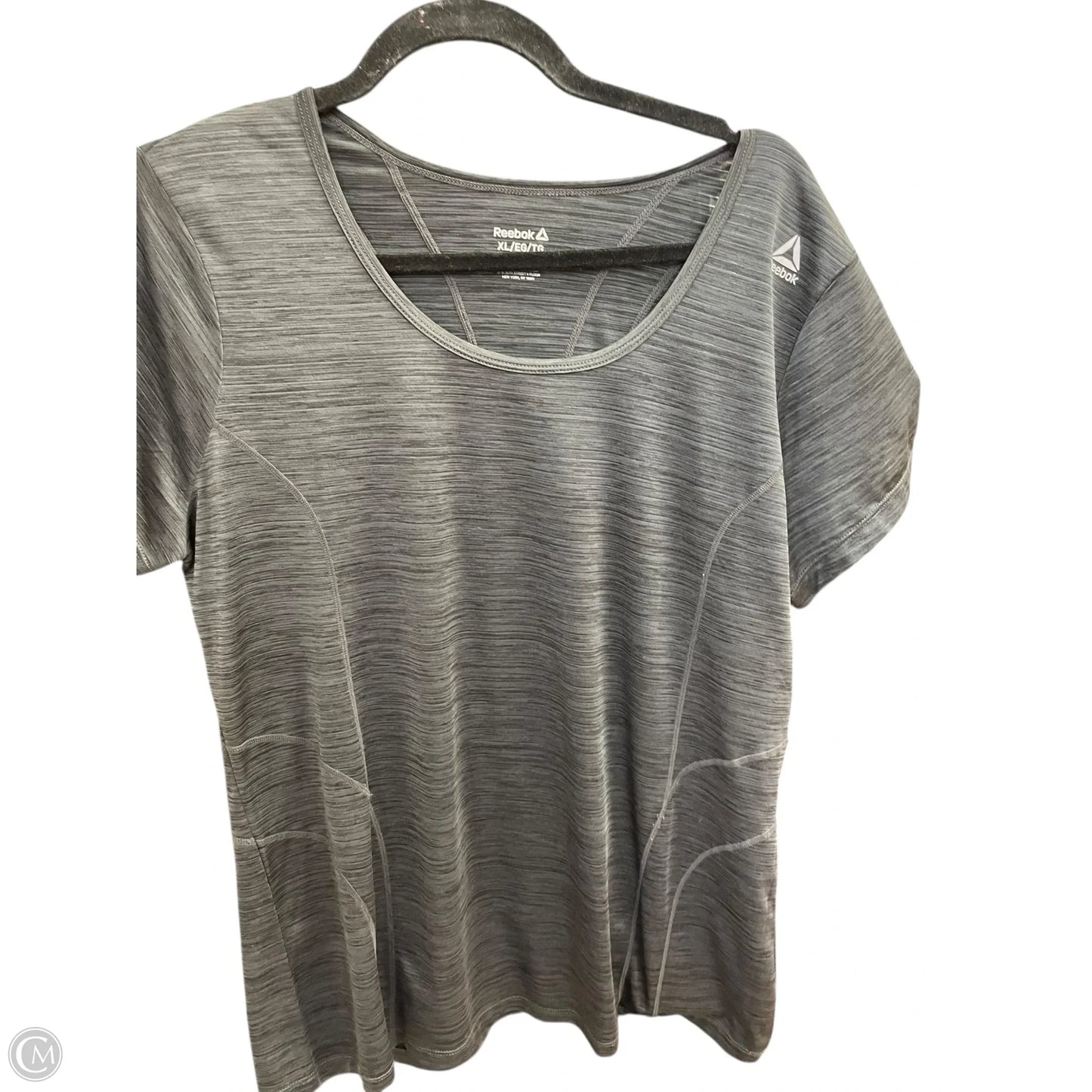 Athletic Top Short Sleeve By Bcg In Grey, Size: Xl